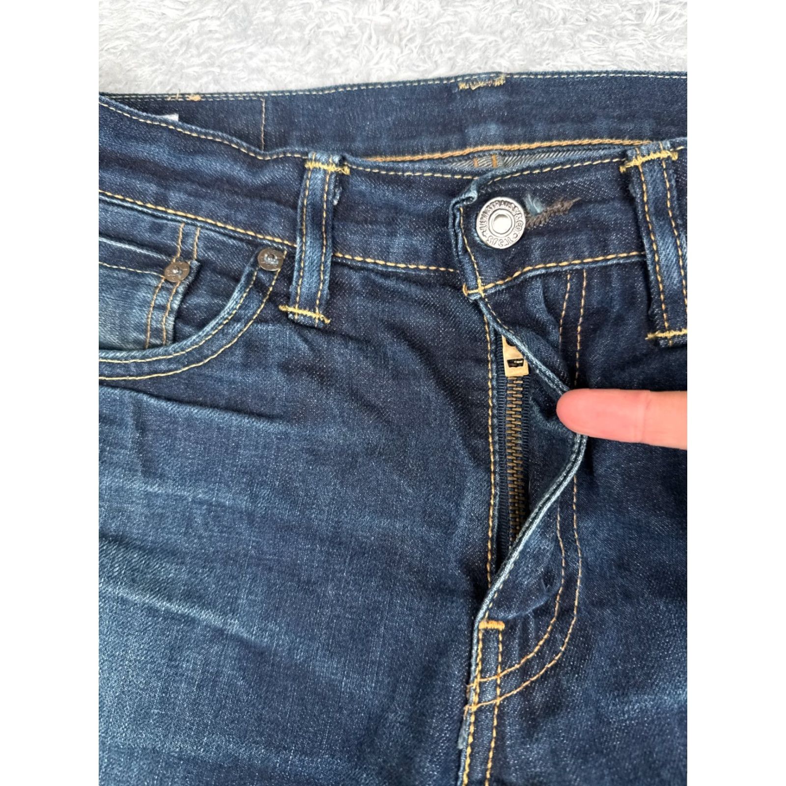 Levi's Levis Jeans Adult 32 Blue Denim 511 32x33 Cotton Blend Premium Big E Size US 32 / EU 48 - 5 Thumbnail
