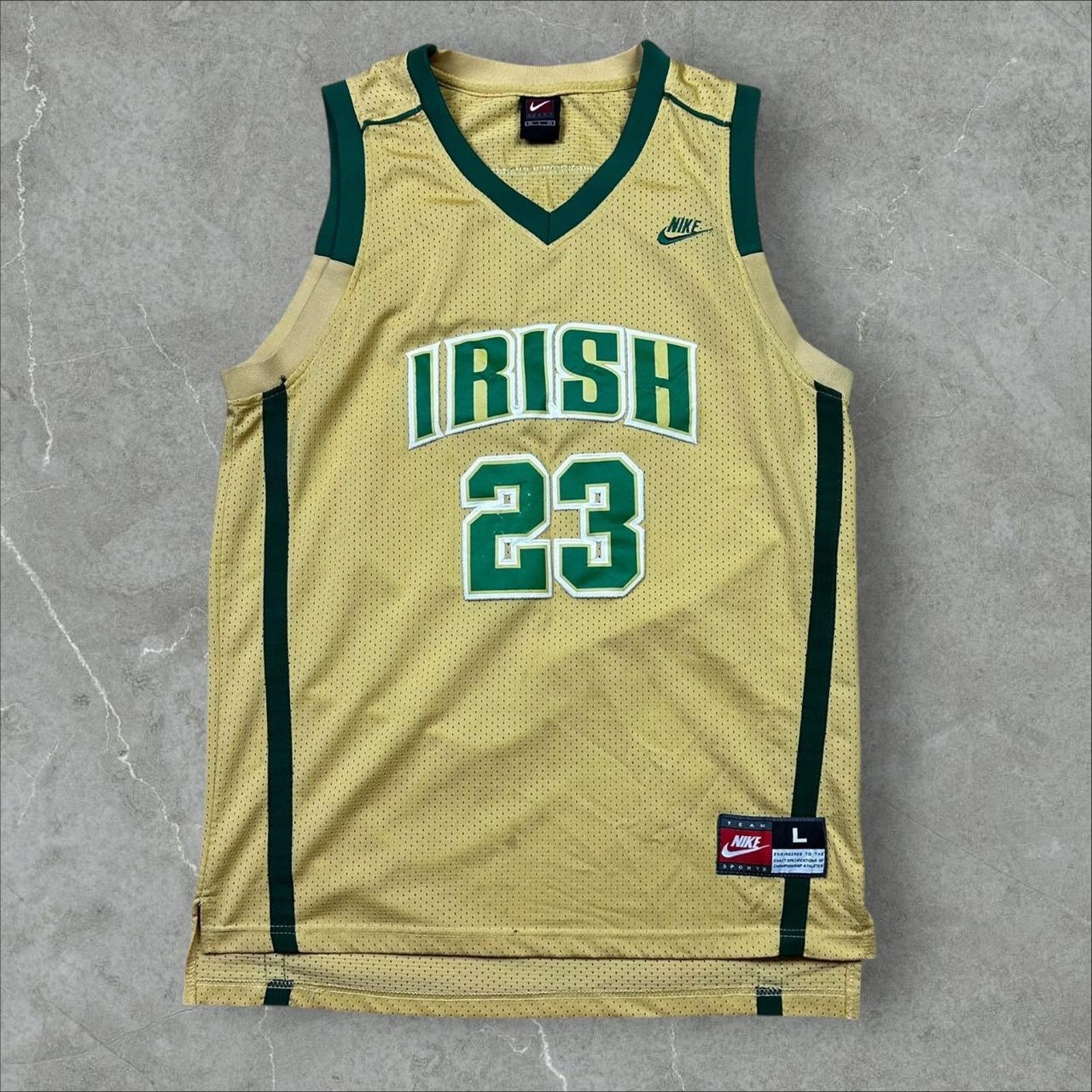 Nike Nike Lebron James Highschool Irish Jersey LARGE Size US XL / EU 56 / 4 - 2 Thumbnail