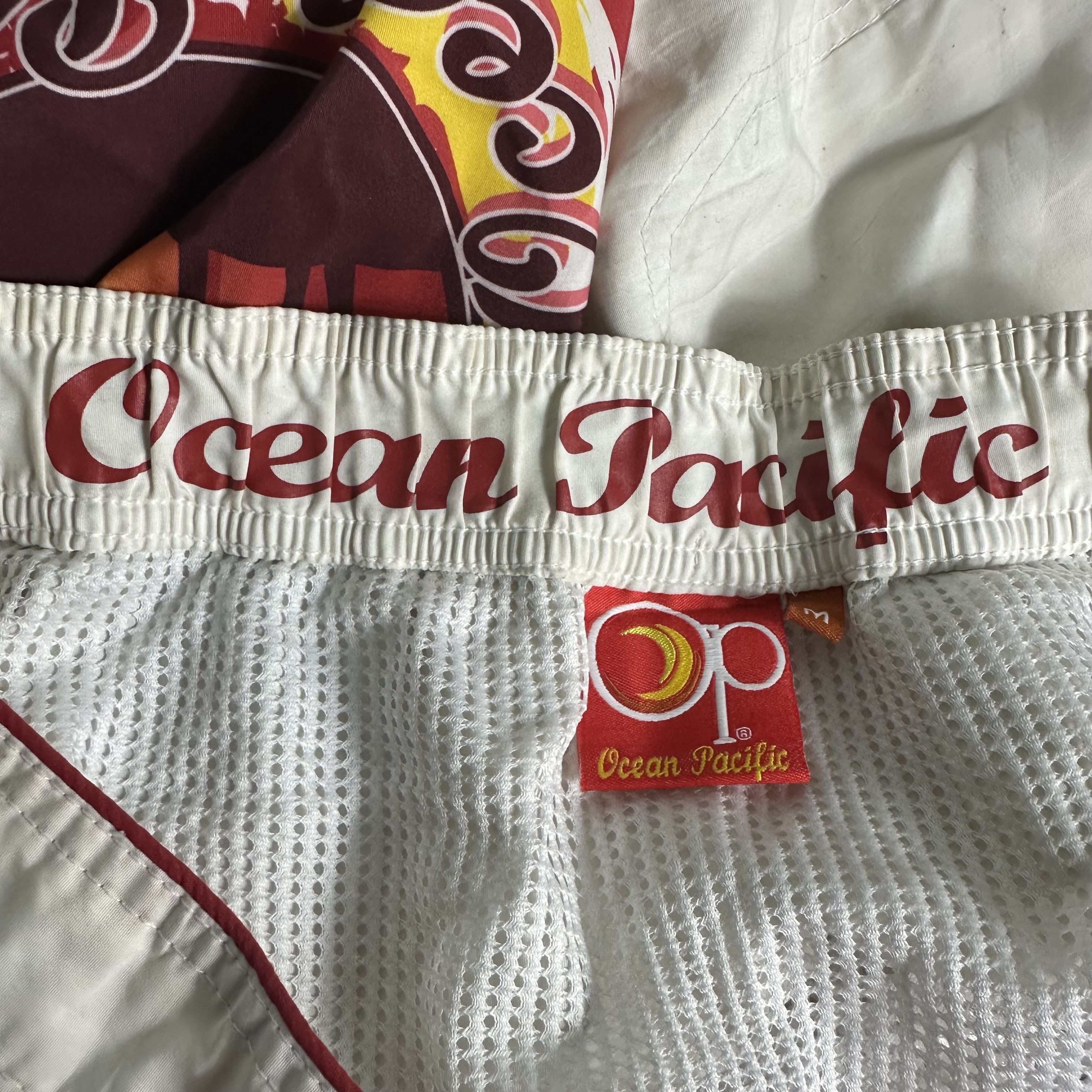 Ocean Pacific × Vintage 🔥RARE🔥Vintage Ocean Pasific OP Surf Swim Shorts Size US 34 / EU 50 - 6 Thumbnail