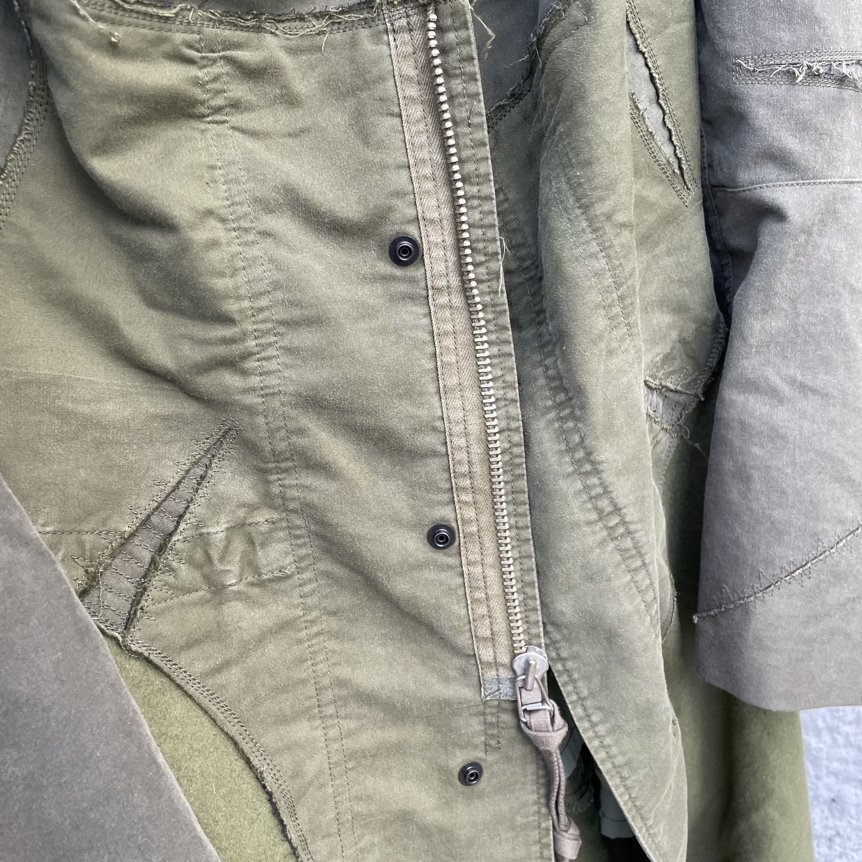 Comme des Garcons CDG Junya Watanabe Reworked Patchwork Military Coat F/W06 Size L / US 10 / IT 46 - 10 Thumbnail