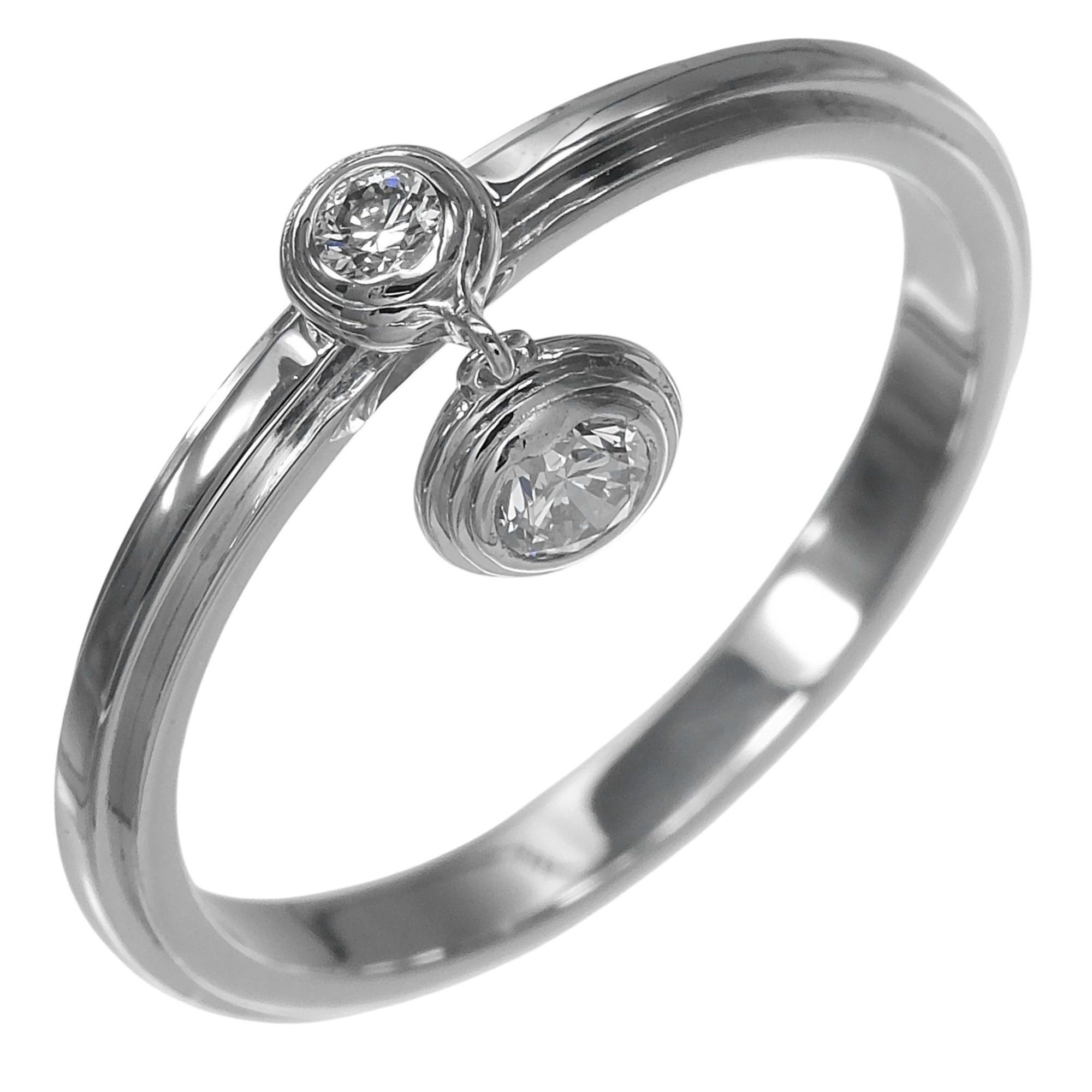 Cartier Cartier Damour Ring, Size 9, Platinum 950, 2 Diamonds, Approx. 2.3g. Size ONE SIZE - 1 Thumbnail