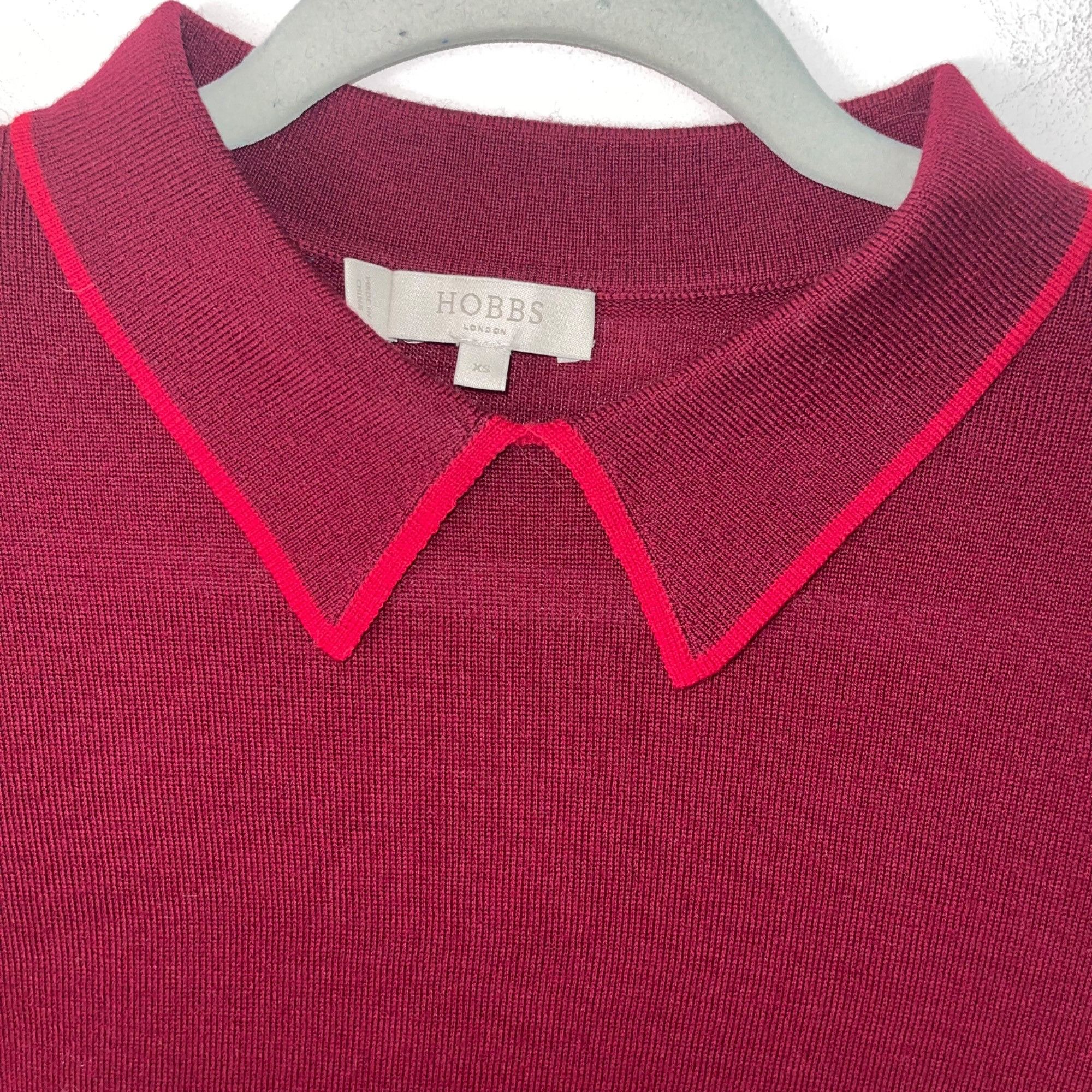 Hobbs London Hobbs London Womens Sweater Size XS Red Nicole Size XS / US 0-2 / IT 36-38 - 3 Thumbnail