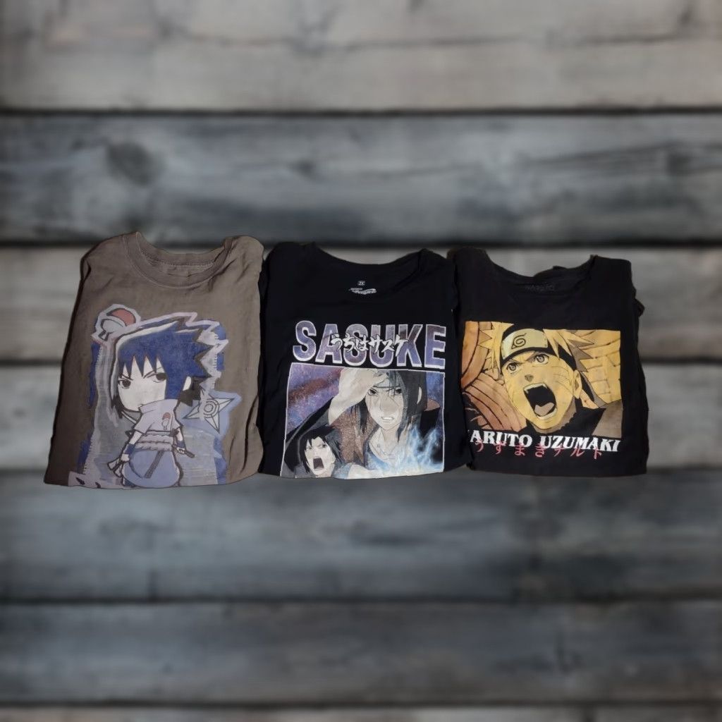 Ripple Junction VINTAGE Ripple Junction Naruto Shippuden Anime T-Shirt Lot 3 Adults XXL Black Gray Casual Cotton 2002 2007 Size XXL / US 16-18 / IT 52-54 - 1 Thumbnail