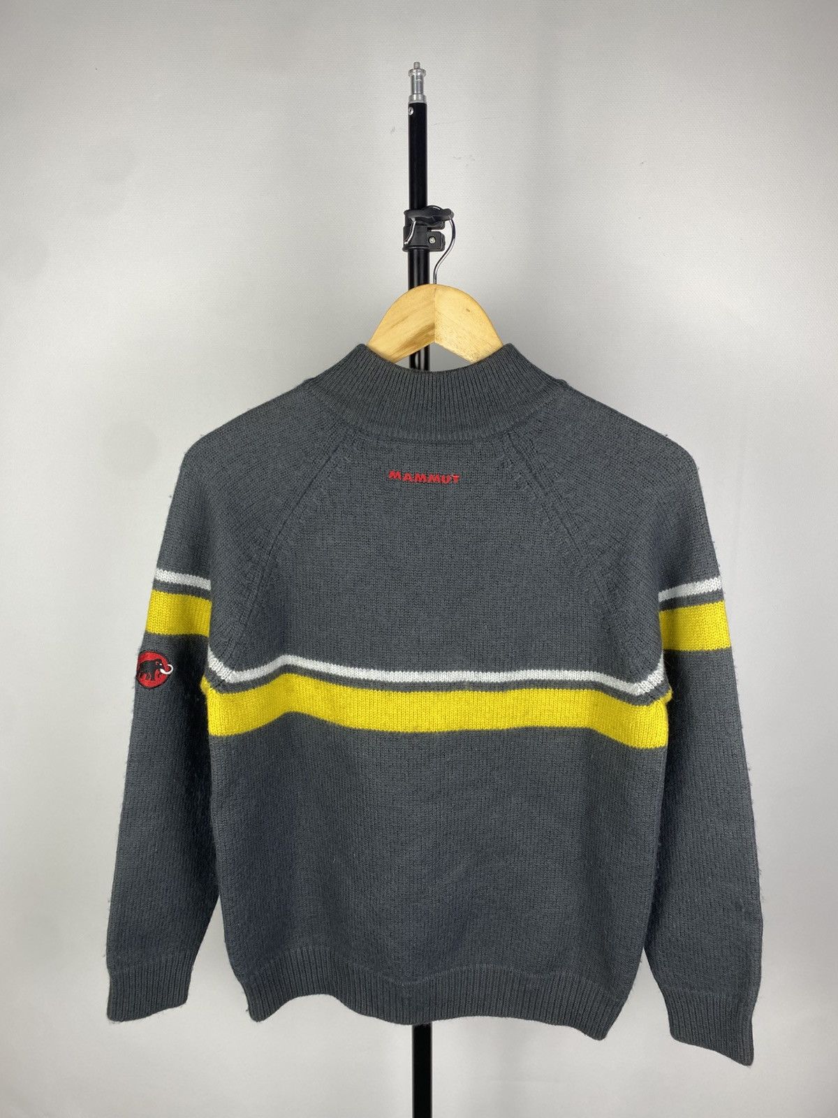 Mammut × Vintage Vintage 90s Mammut 1/4 Zip Knitted Sweater Size US S / EU 44-46 / 1 - 6 Thumbnail