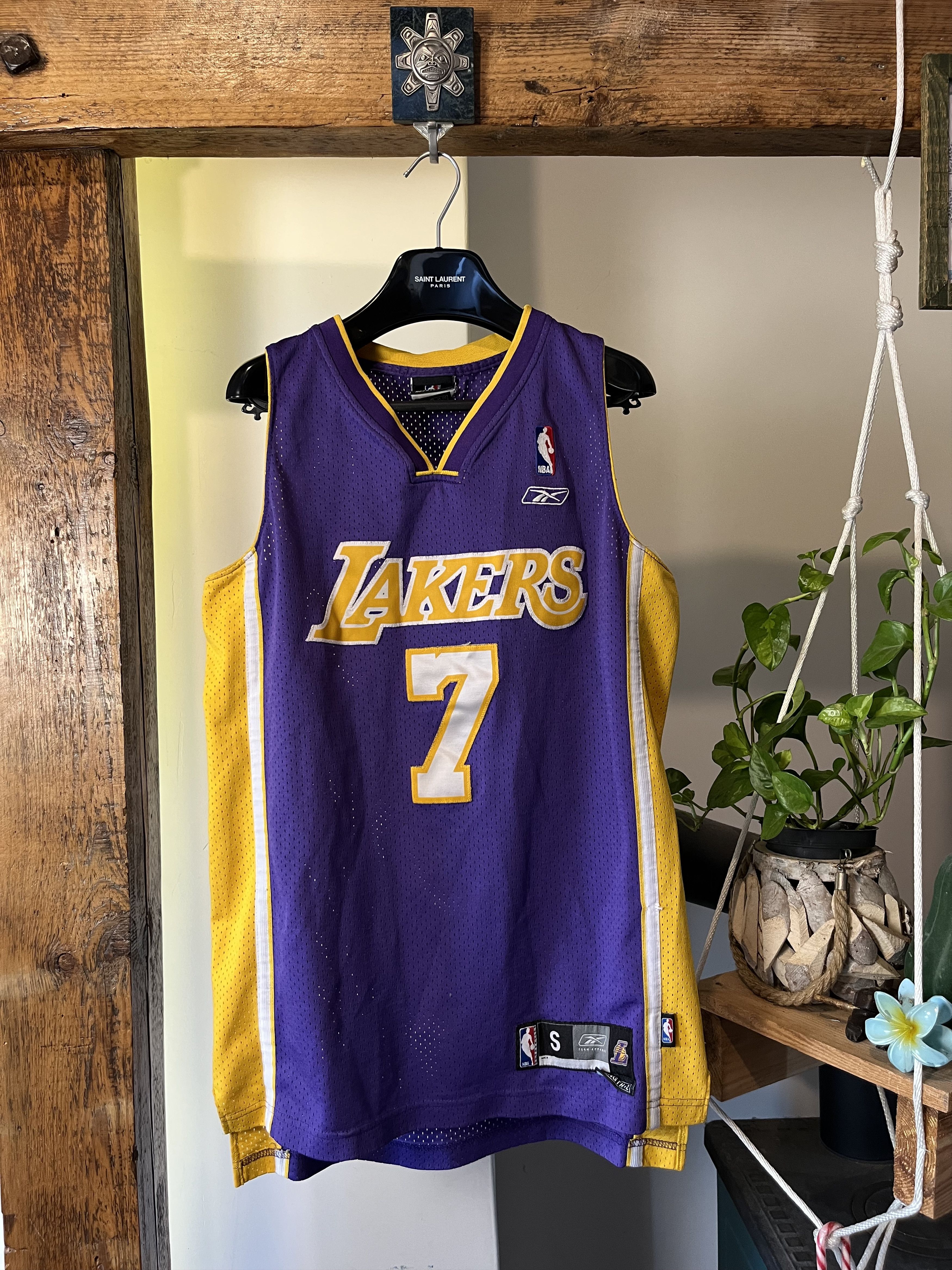 NBA × Reebok × Vintage Swingman Los Angeles Lakers Lamar Odom Jersey Rare Reebok Size US S / EU 44-46 / 1 - 1 Thumbnail