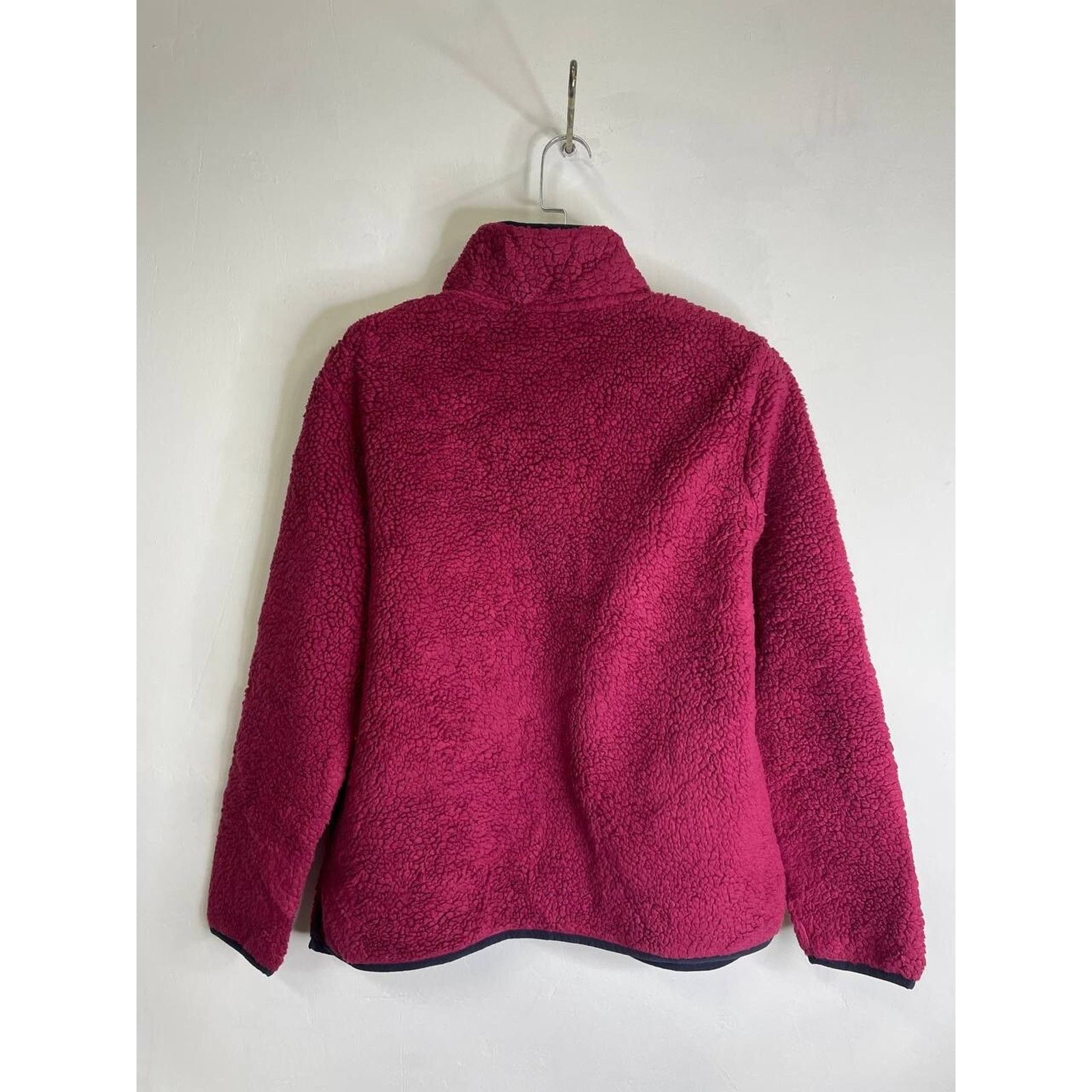 Nautica Vintage Nautica Burgundy Sherpa Fleece Pullover Size L Size US L / EU 52-54 / 3 - 7 Thumbnail