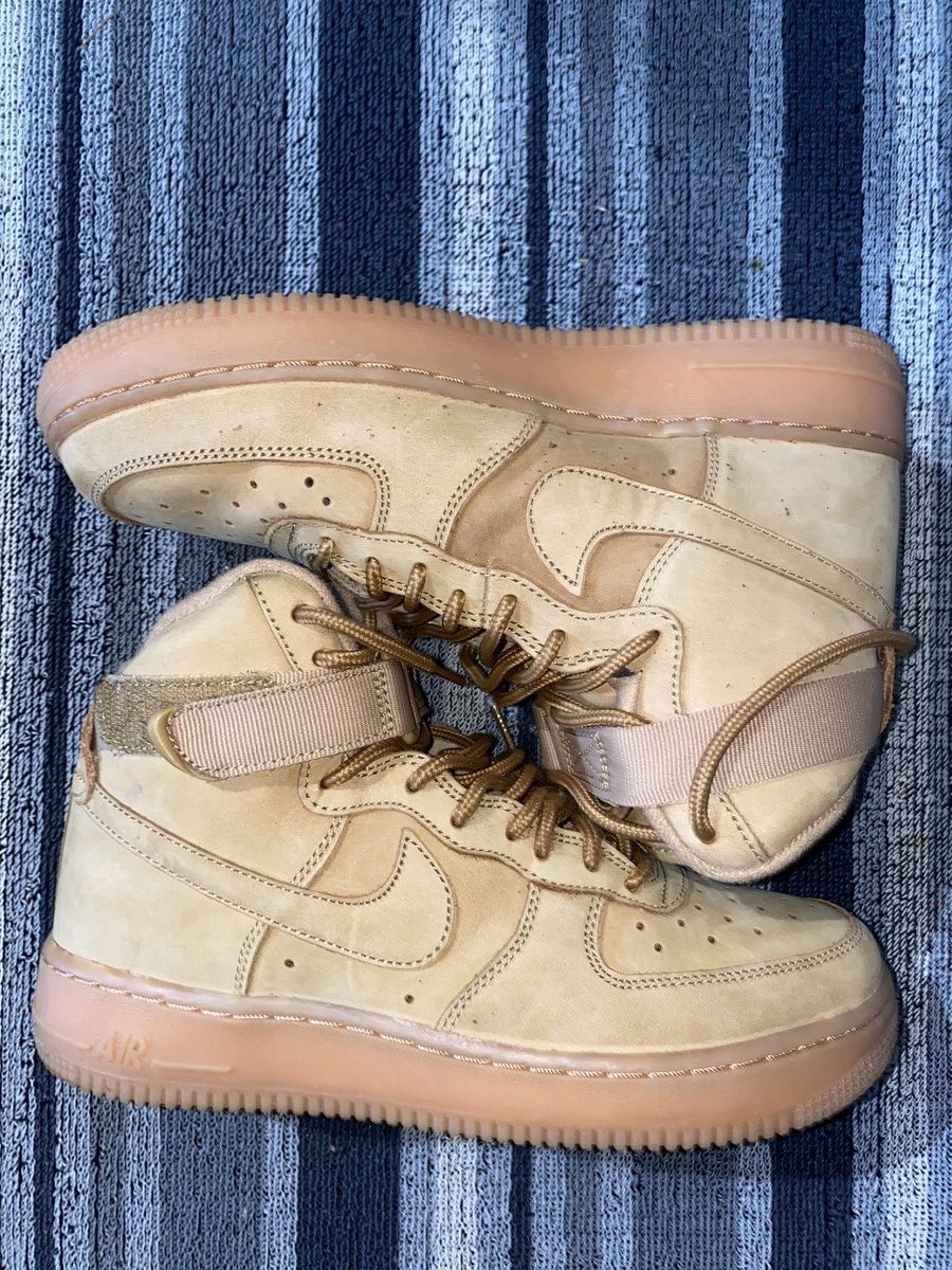 Nike AIR FORCE 1 HIGH LV8 WHEAT Size US 6.5 / EU 39-40 - 1 Thumbnail