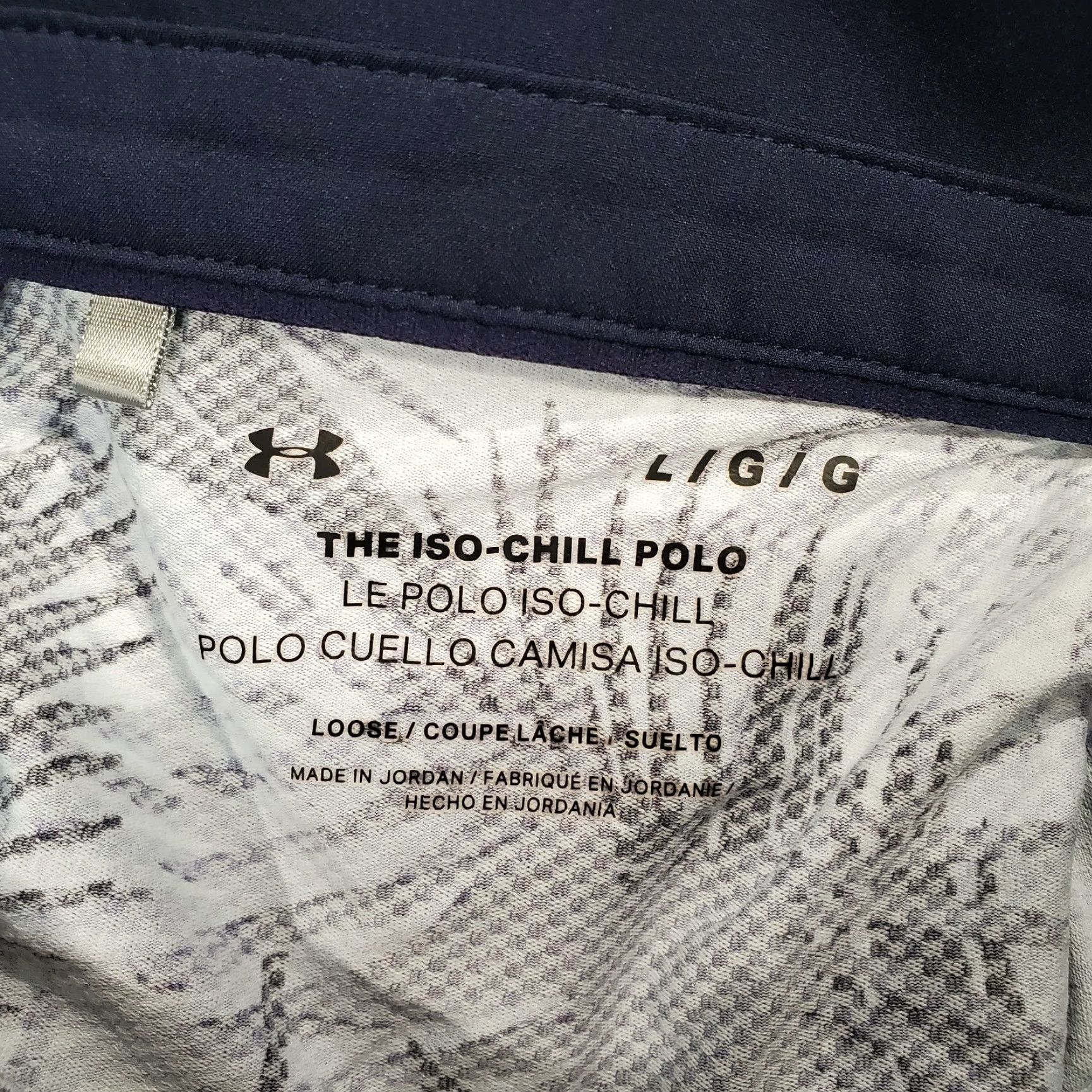 Under Armour Under Armour Polo Shirt Mens L Blue White Performance Stretch Iso Chill Polo Shirt Golf Casual Short Sleeve Logo Size US L / EU 52-54 / 3 - 8 Thumbnail
