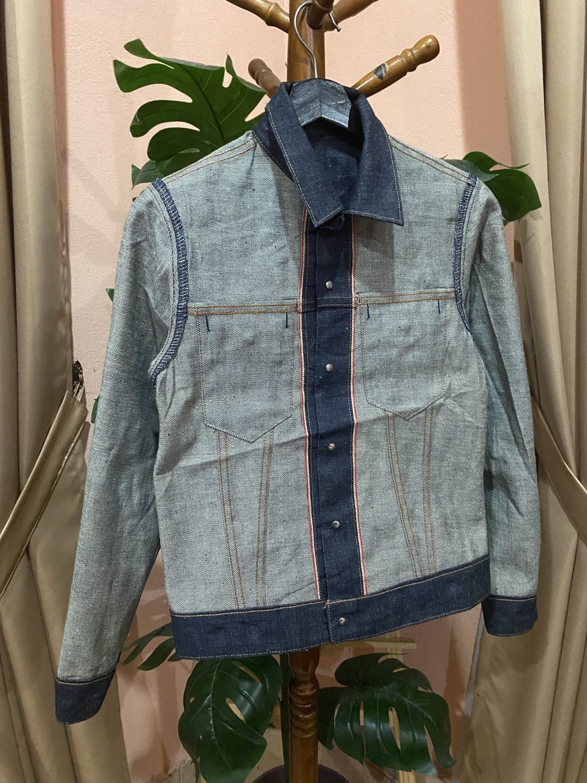 Chevignon Chevignon Vintage Selvedge Denim Jacket French Workwear Size US XXS / EU 40 - 12 Thumbnail
