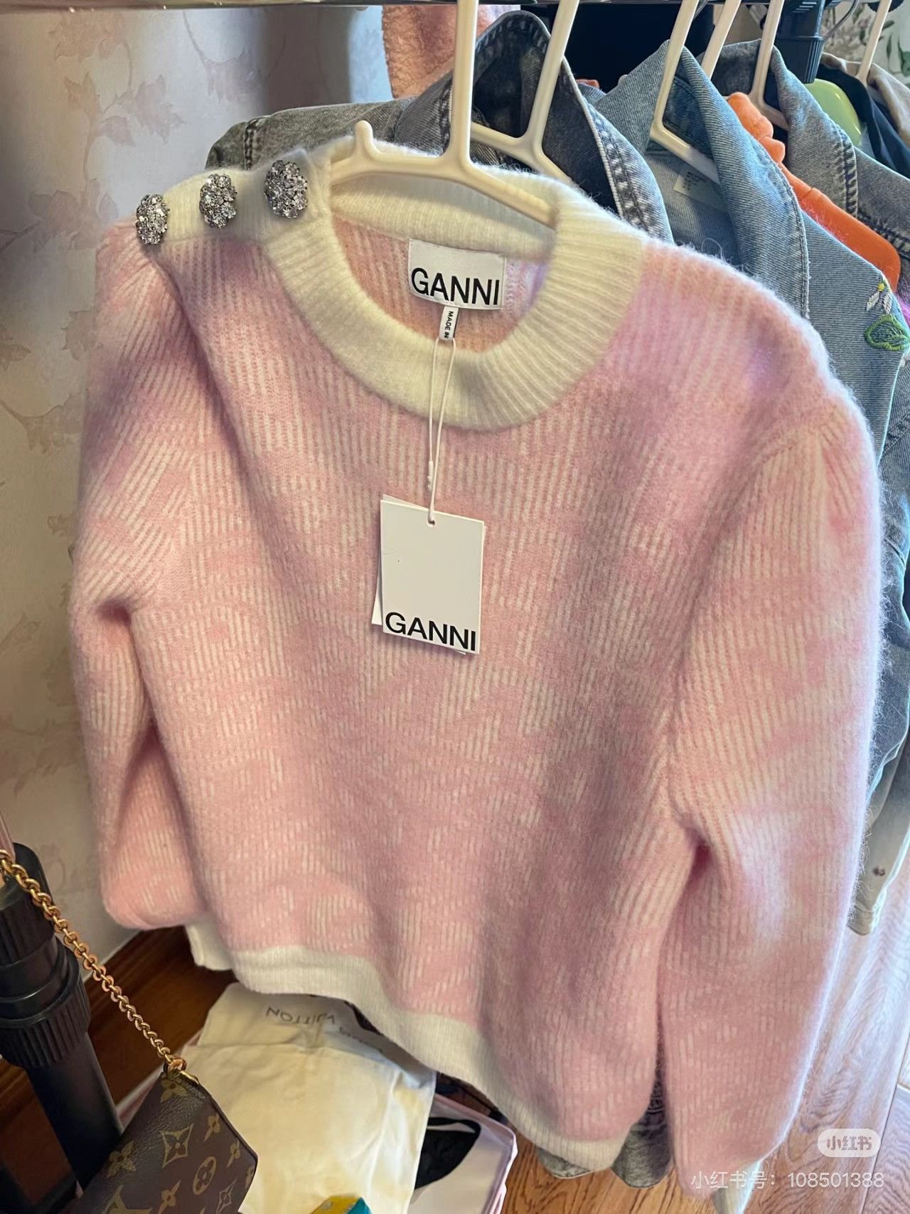 Ganni Ganni pink sweater, only wear once Size S / US 4 / IT 40 - 1 Thumbnail