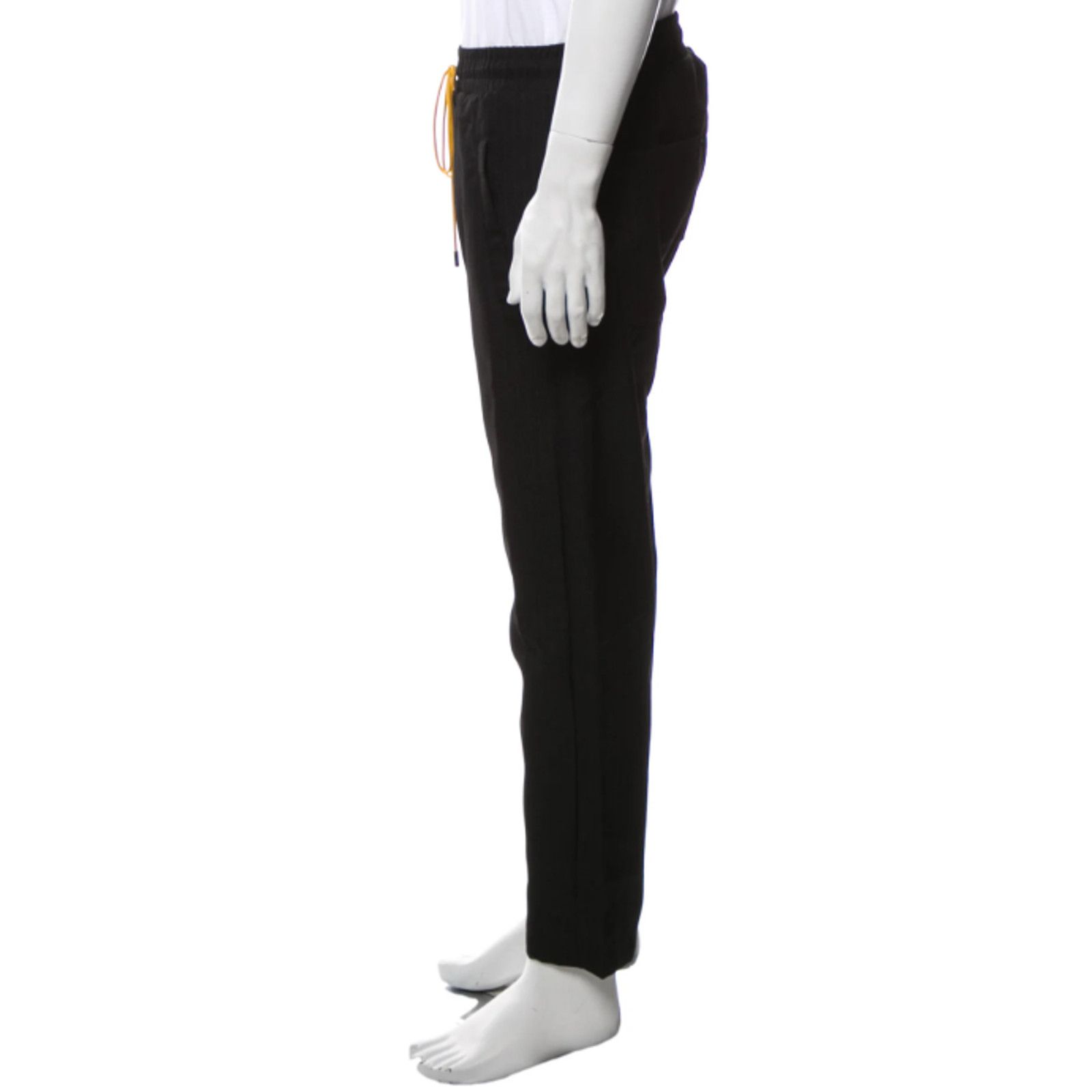 Rhude Rhude Men Black Pants White Stripe Smiley Face Size US 32 / EU 48 - 3 Thumbnail