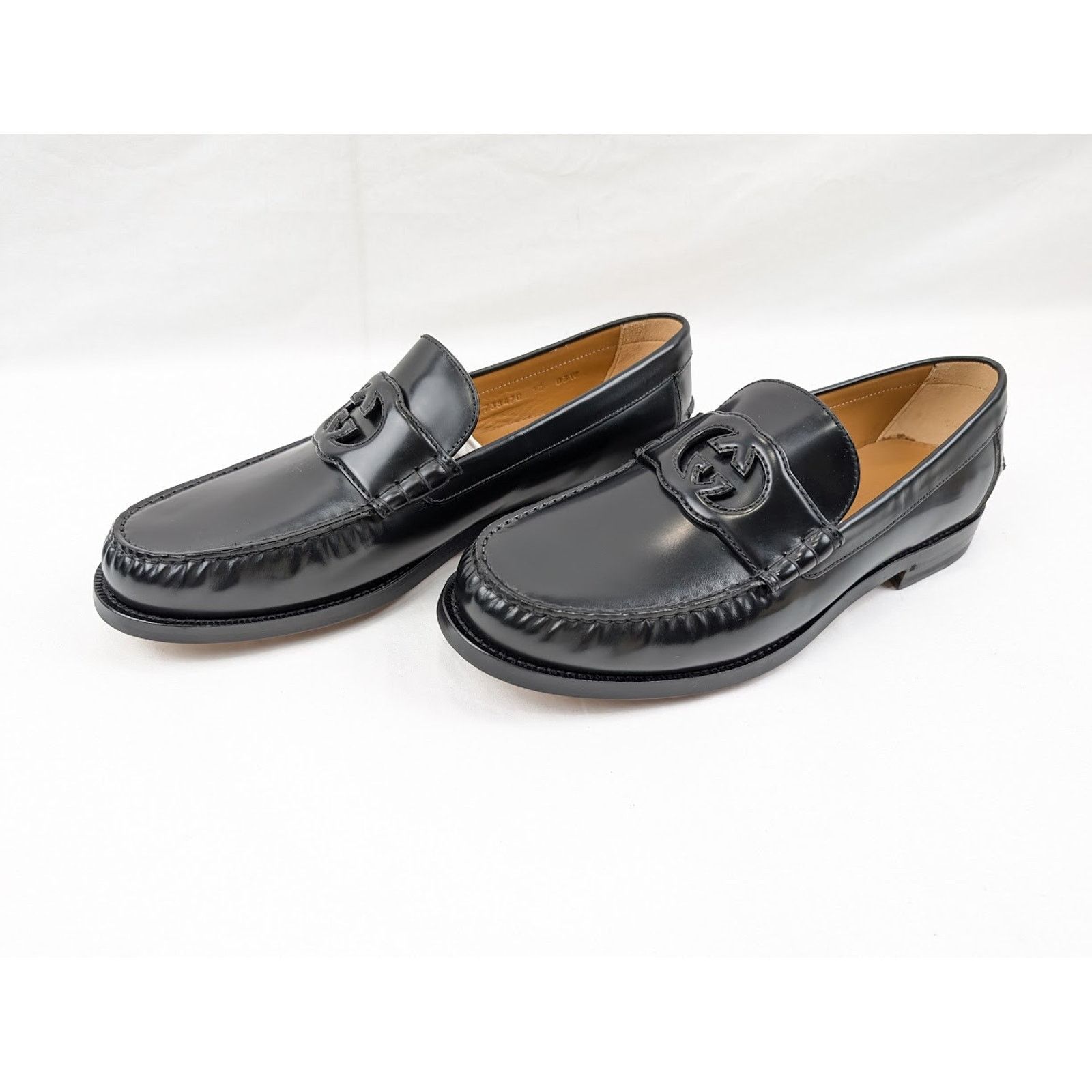 Gucci o1rshd1 Interlocking G Loafers in Black Size US 10.5 / EU 43-44 - 16 Thumbnail