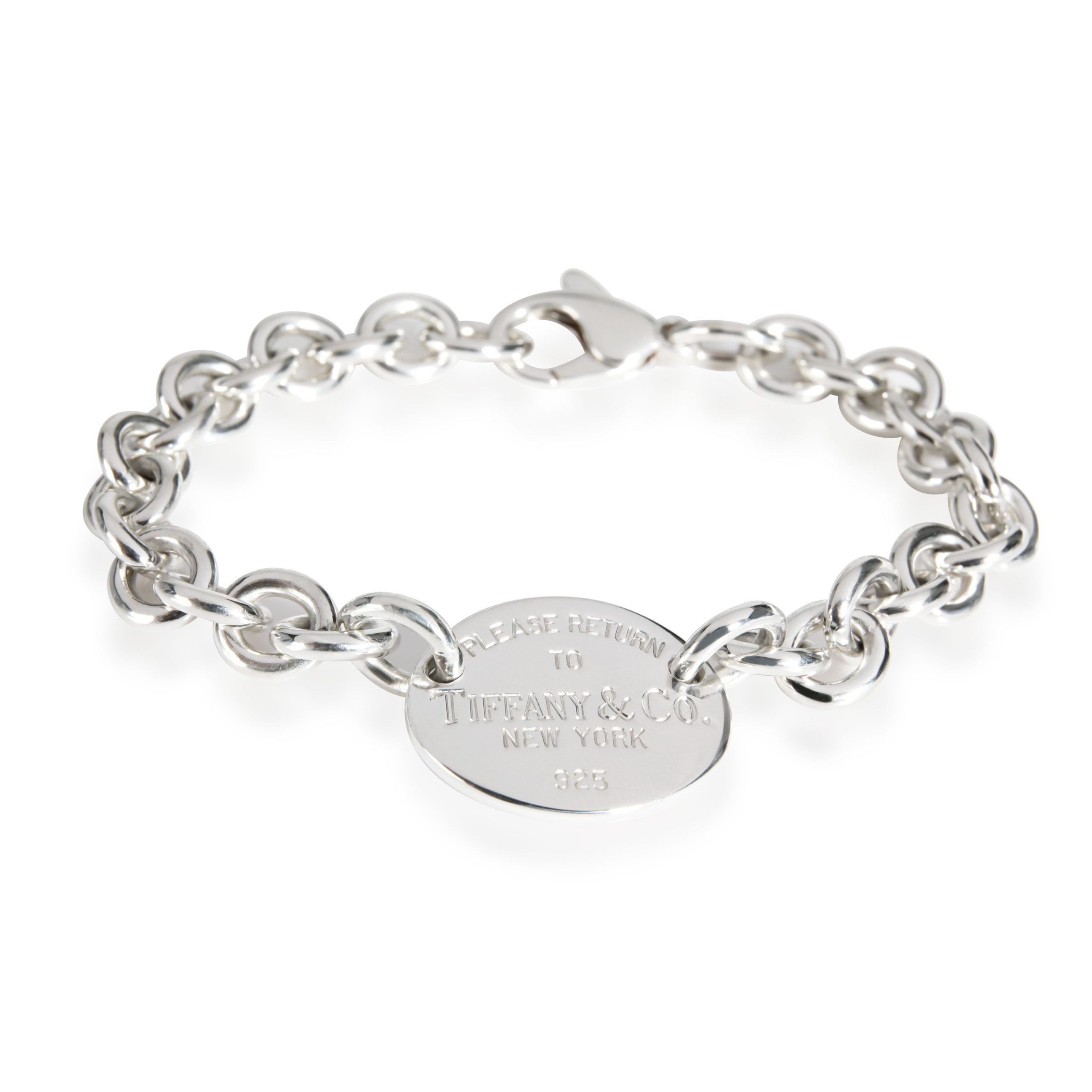 Return to Tiffany Oval Tag Bracelet in Sterling Silver