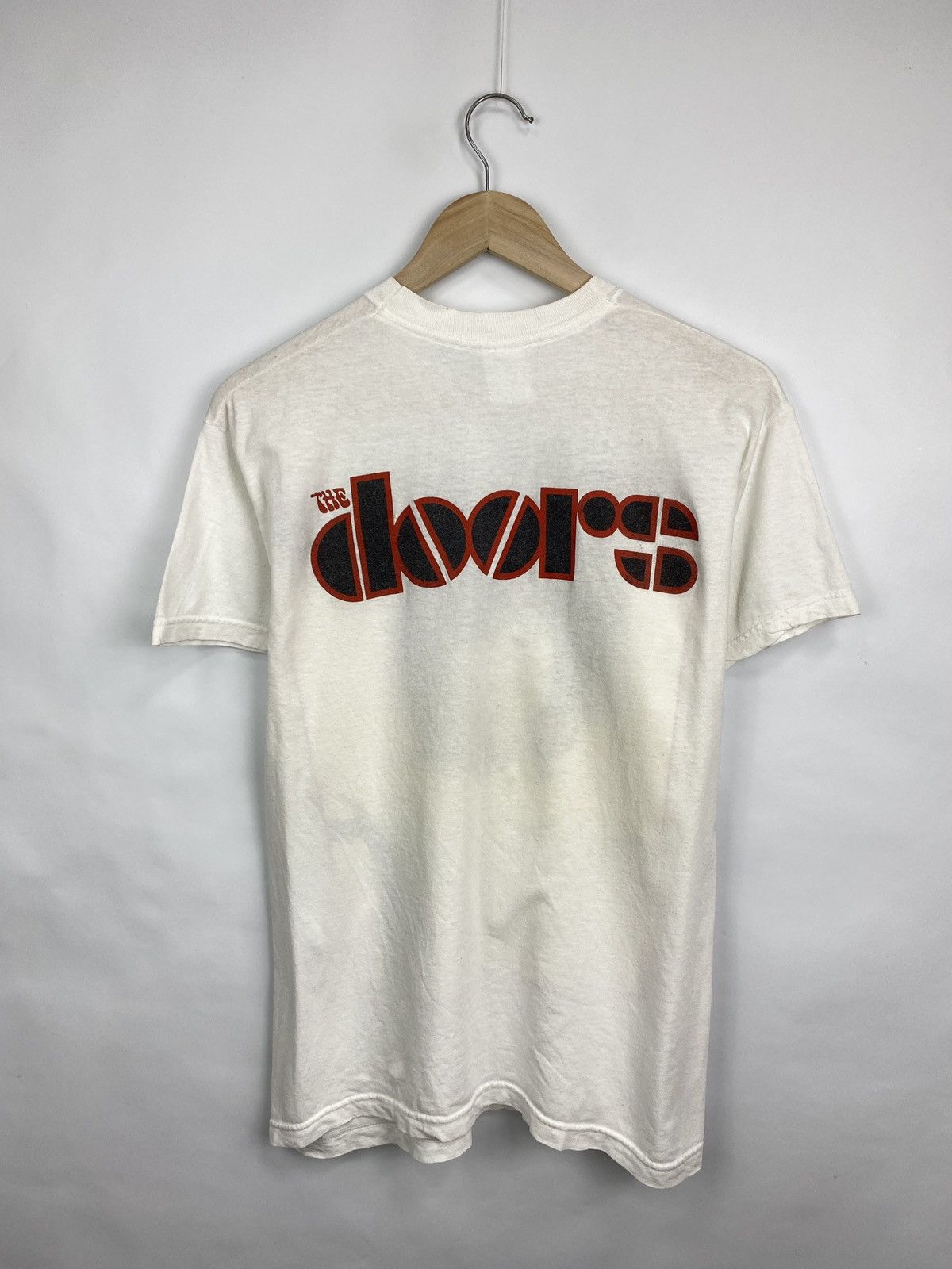 Band Tees 🇺🇸 Vintage 80s Jim Morrison The Doors Band T-Shirt Rare Retro Size US M / EU 48-50 / 2 - 7 Thumbnail