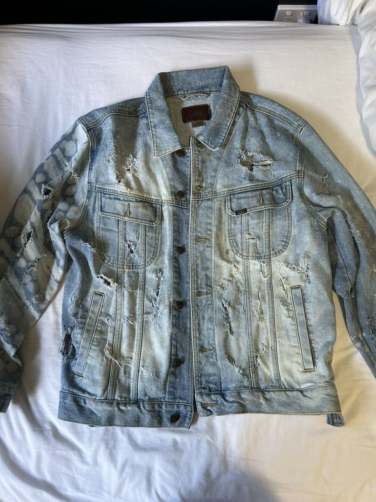 Lee Lee distressed Japanese denim jacket. Size US M / EU 48-50 / 2 - 2 Thumbnail