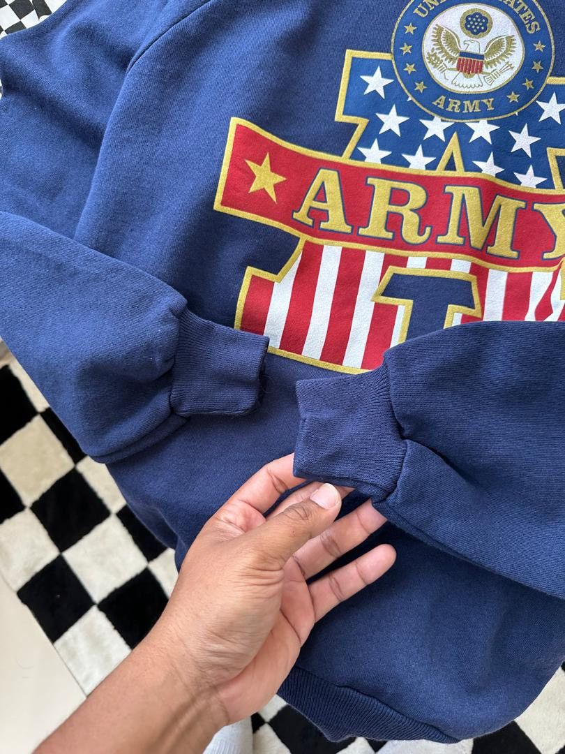 Vintage VINTAGE US ARMY SWEATSHIRT Size US XL / EU 56 / 4 - 3 Thumbnail