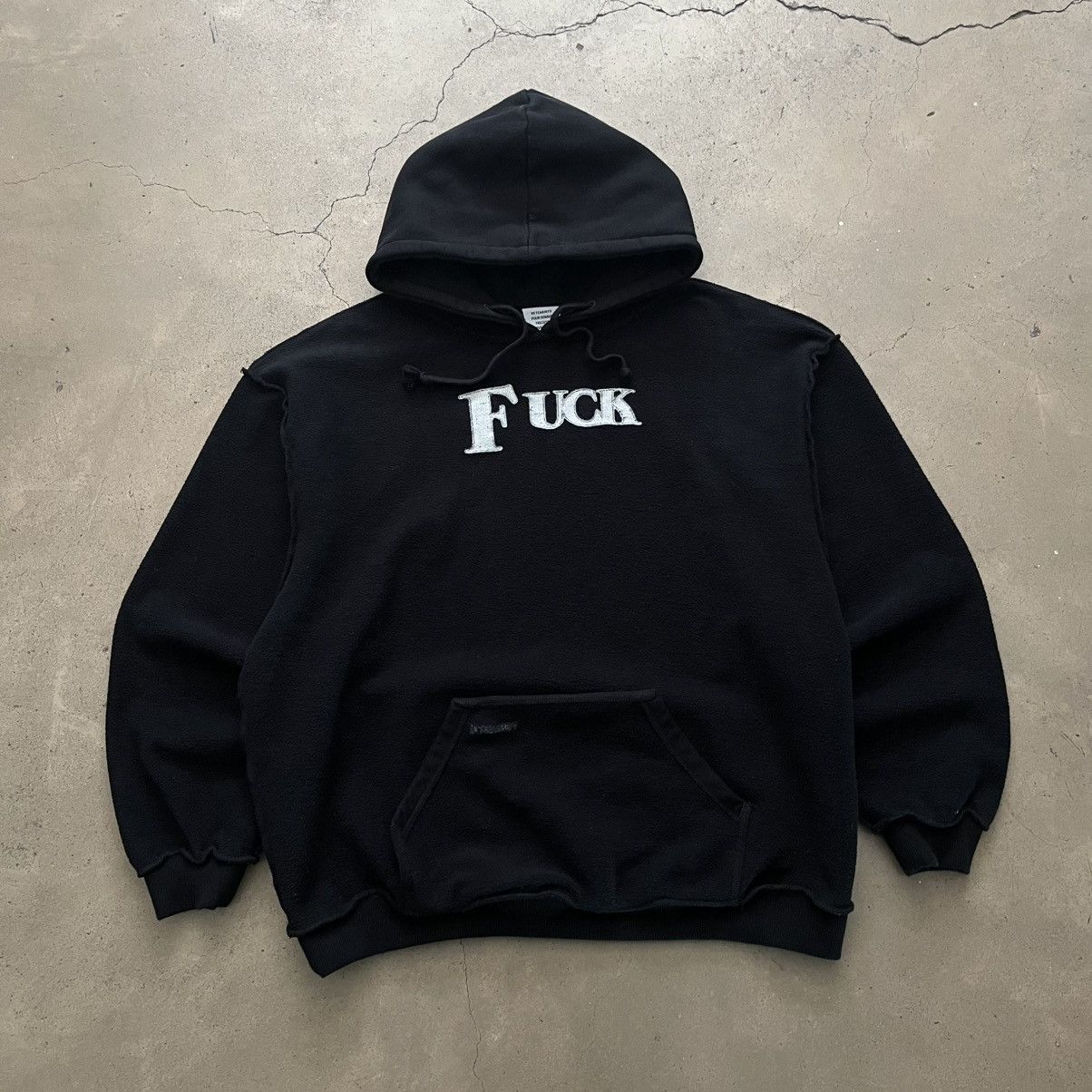Vetements Fuck Hoodie | Grailed