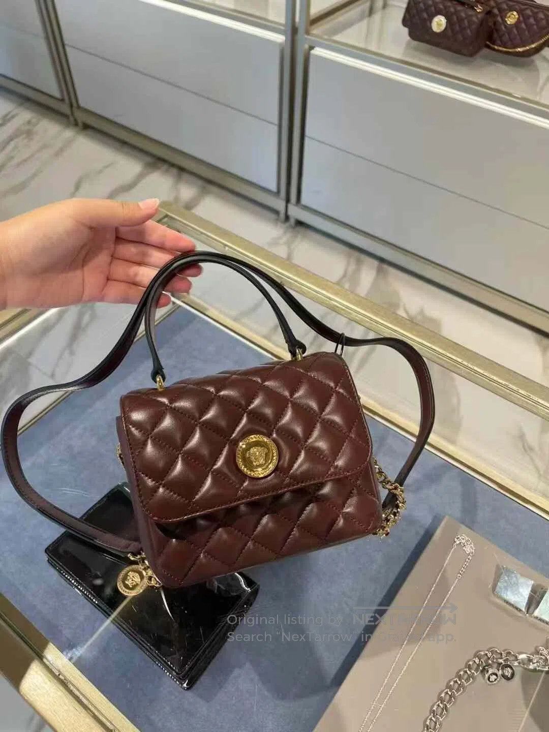 Versace Versace Medusa Wine Red Handbag. Size ONE SIZE - 4 Thumbnail