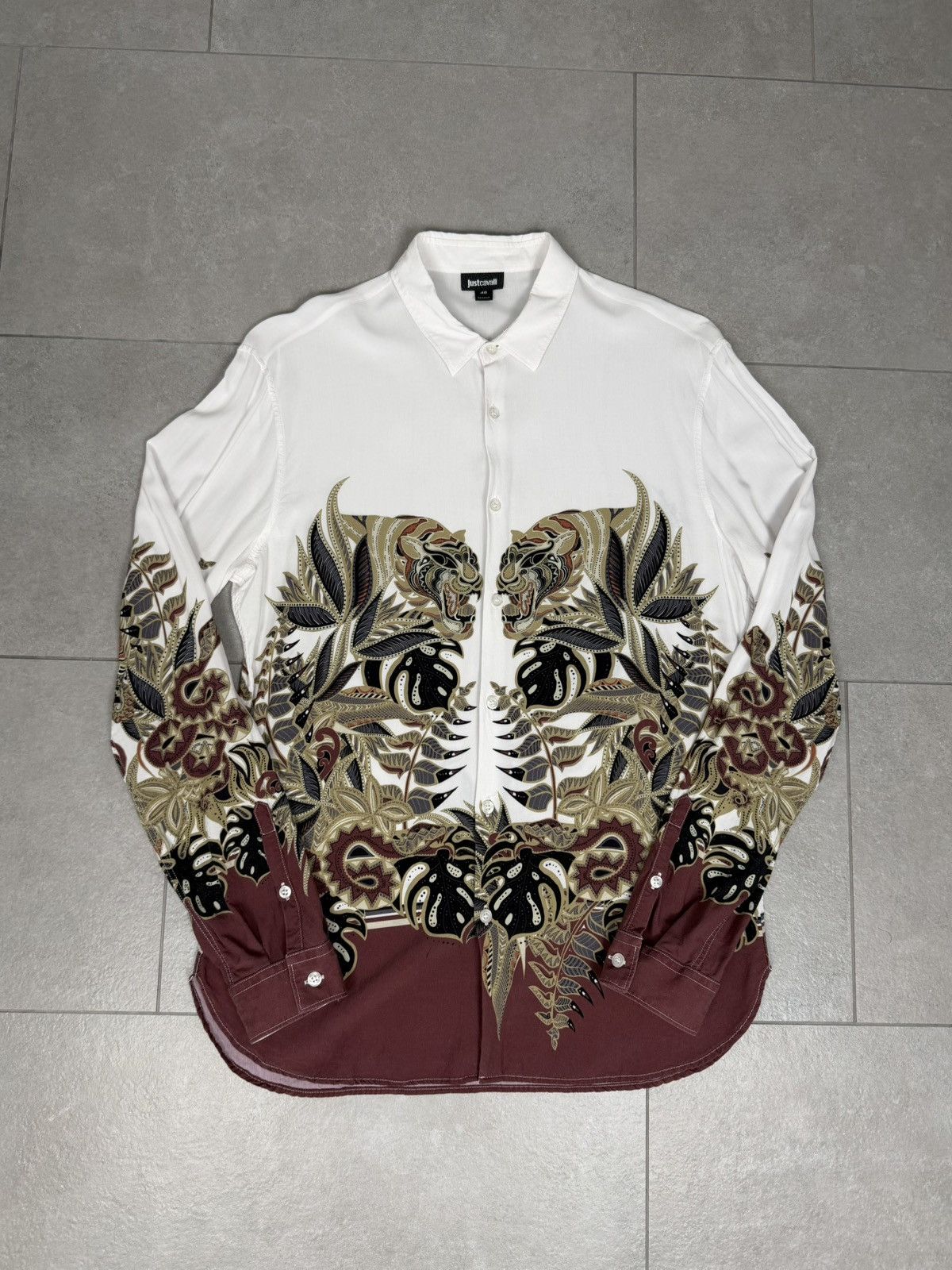Just Cavalli Cavalli Jungle Print Shirt Size US M / EU 48-50 / 2 - 1 Thumbnail