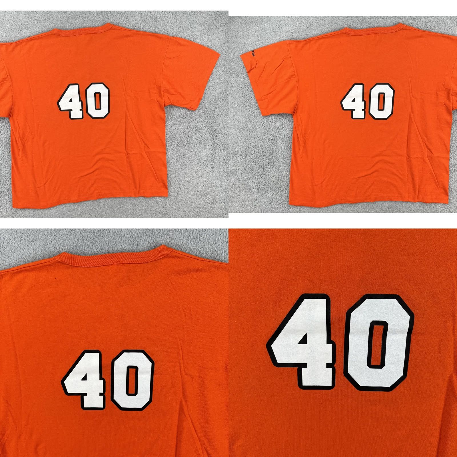 Soffe VINTAGE Soffe Shirts 2XL Orange Henley Short Sleeve USA 90s Sports Shirt Mens Size US XXL / EU 58 / 5 - 10 Thumbnail