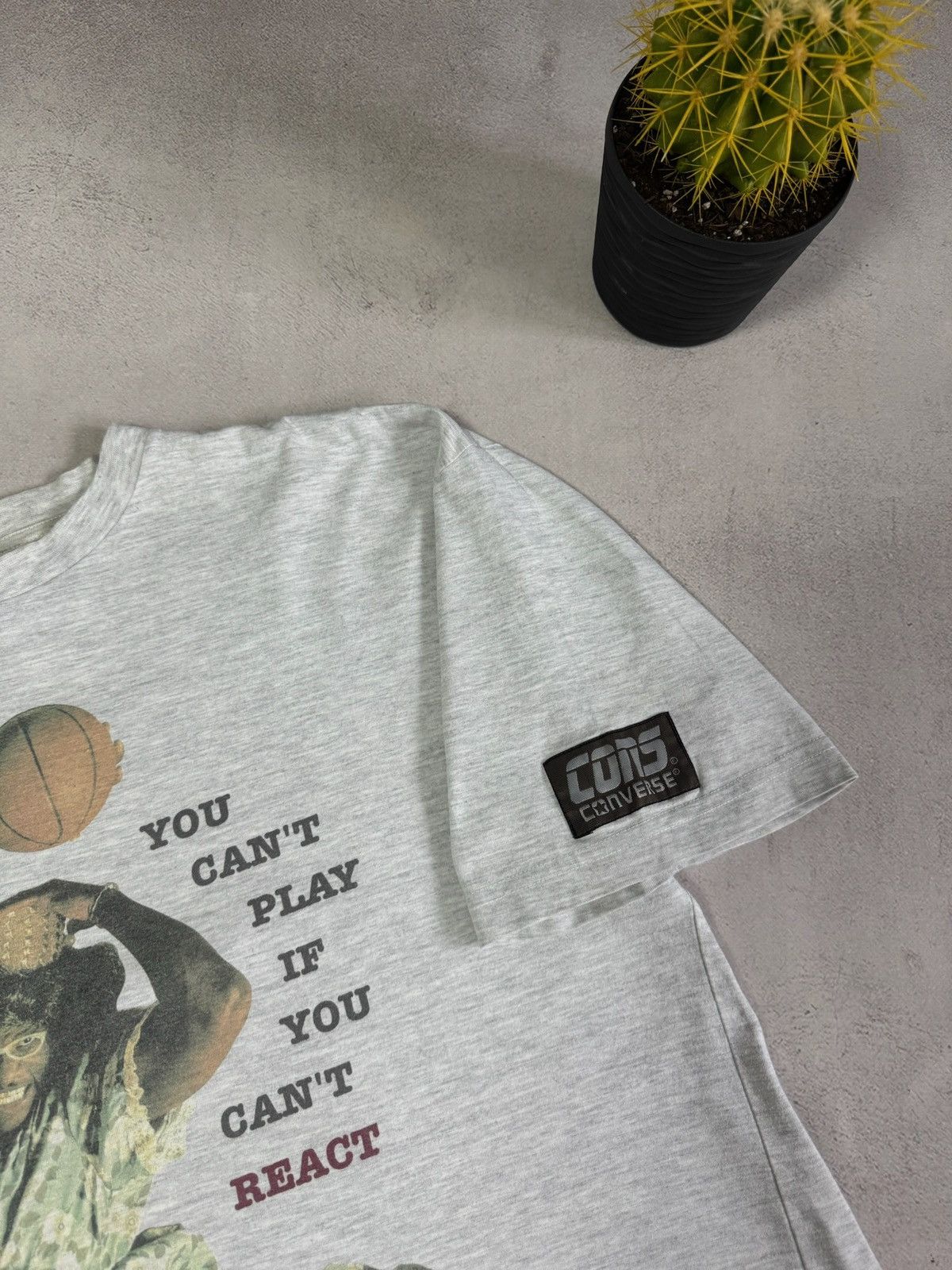 Converse Vintage NBA Larry Johnson Grandmama Converse T Shirt Rare Size US L / EU 52-54 / 3 - 5 Thumbnail