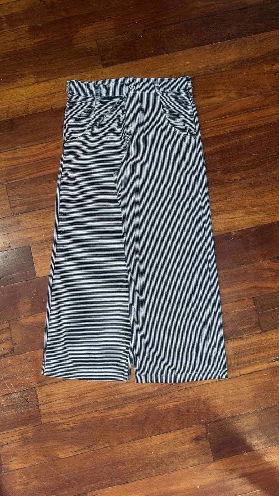 Other white and blue striped wide leg jeans Size US 32 / EU 48 - 1 Thumbnail