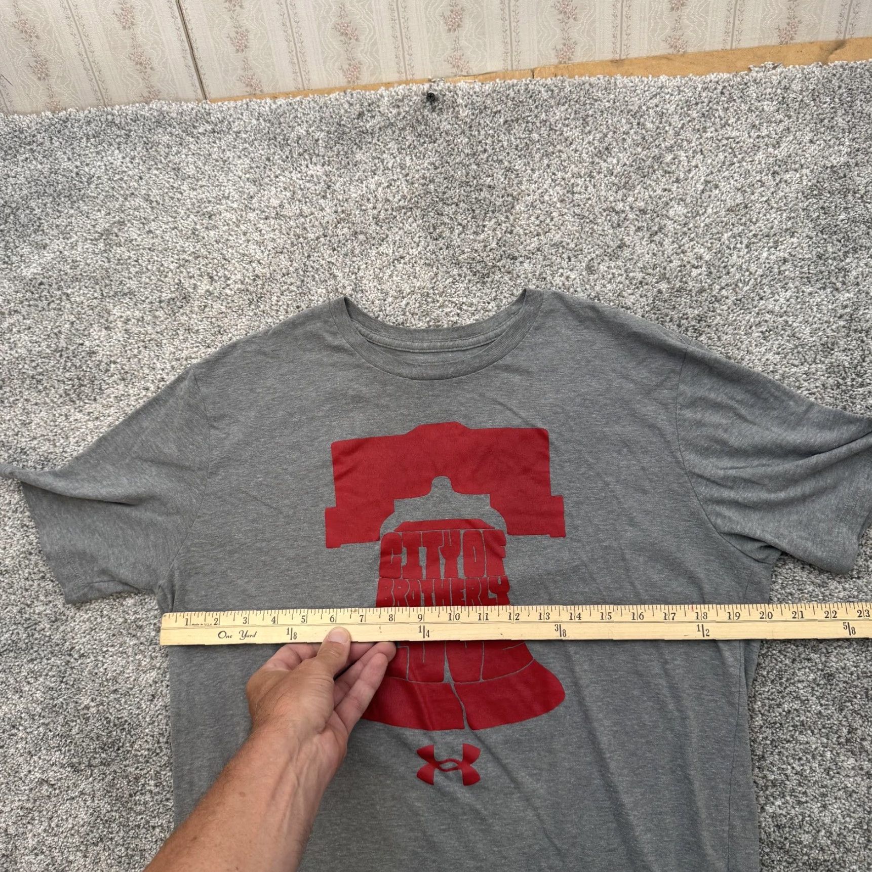 Under Armour Under Armour Shirt Mens Medium Gray City of Brotherly Love Liberty Bell Tee 2022 Size US M / EU 48-50 / 2 - 3 Thumbnail
