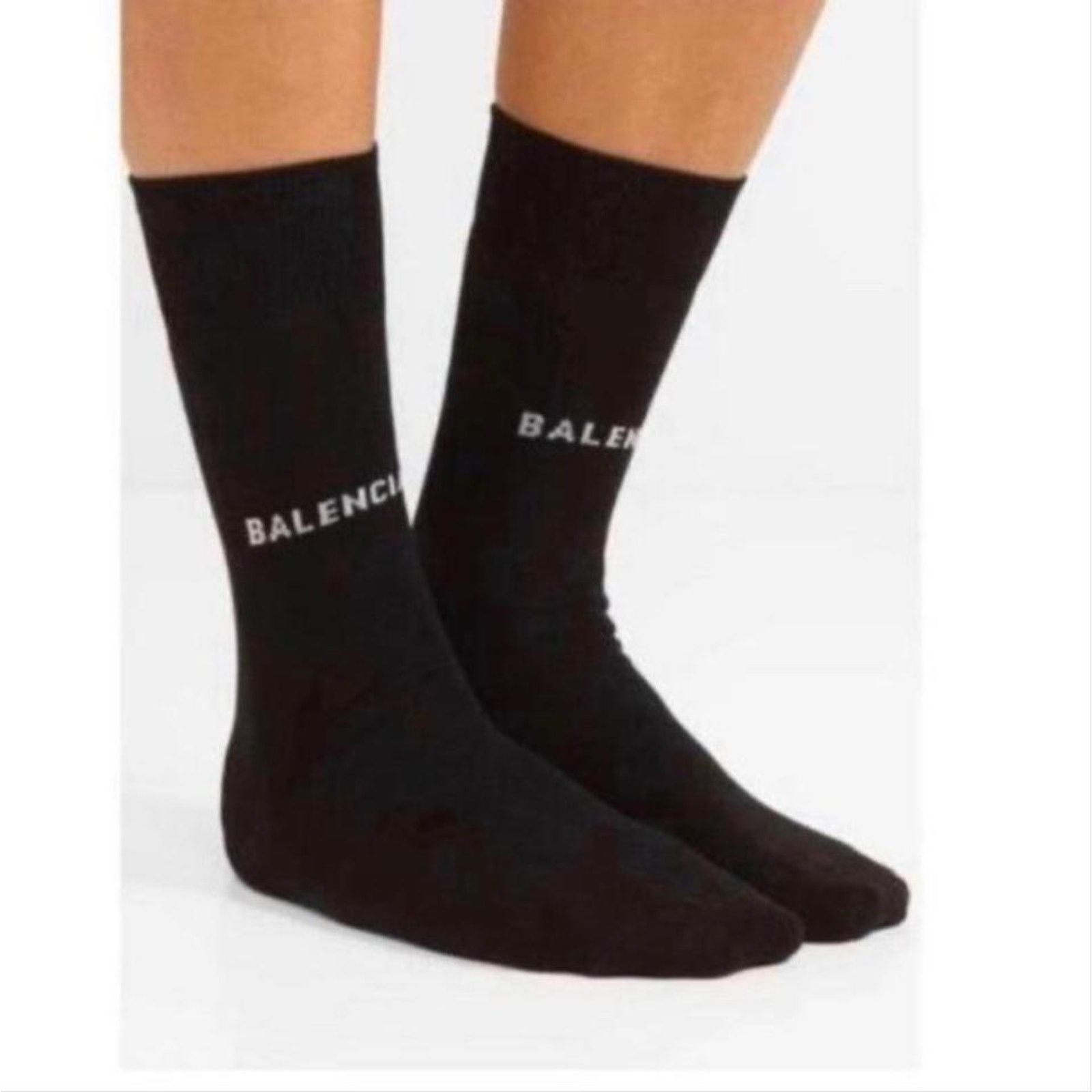 Balenciaga logo intarsia socks Size ONE SIZE - 3 Thumbnail