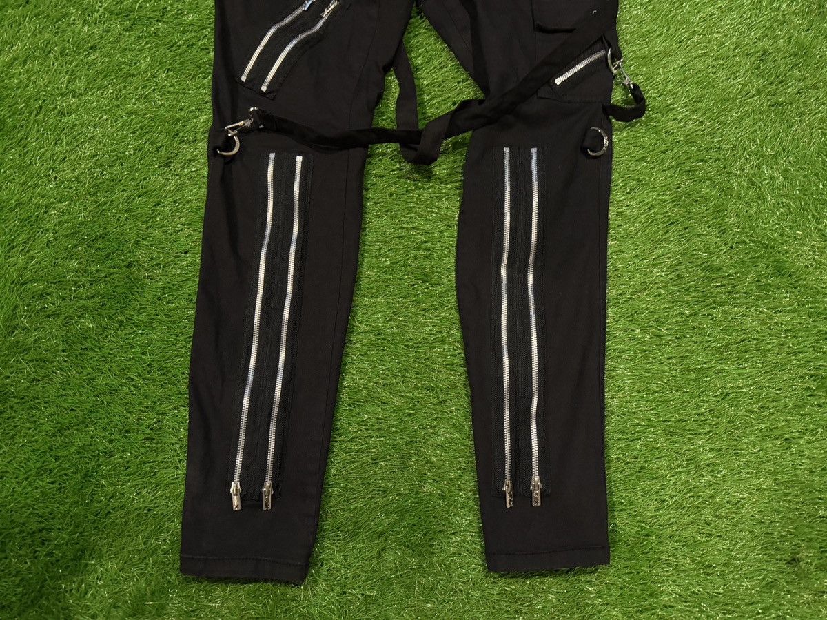 Tripp NYC Tripp NYC Vintage Y2K Chain Strap Zip Industrial Pants Goth Size US 36 / EU 52 - 3 Thumbnail