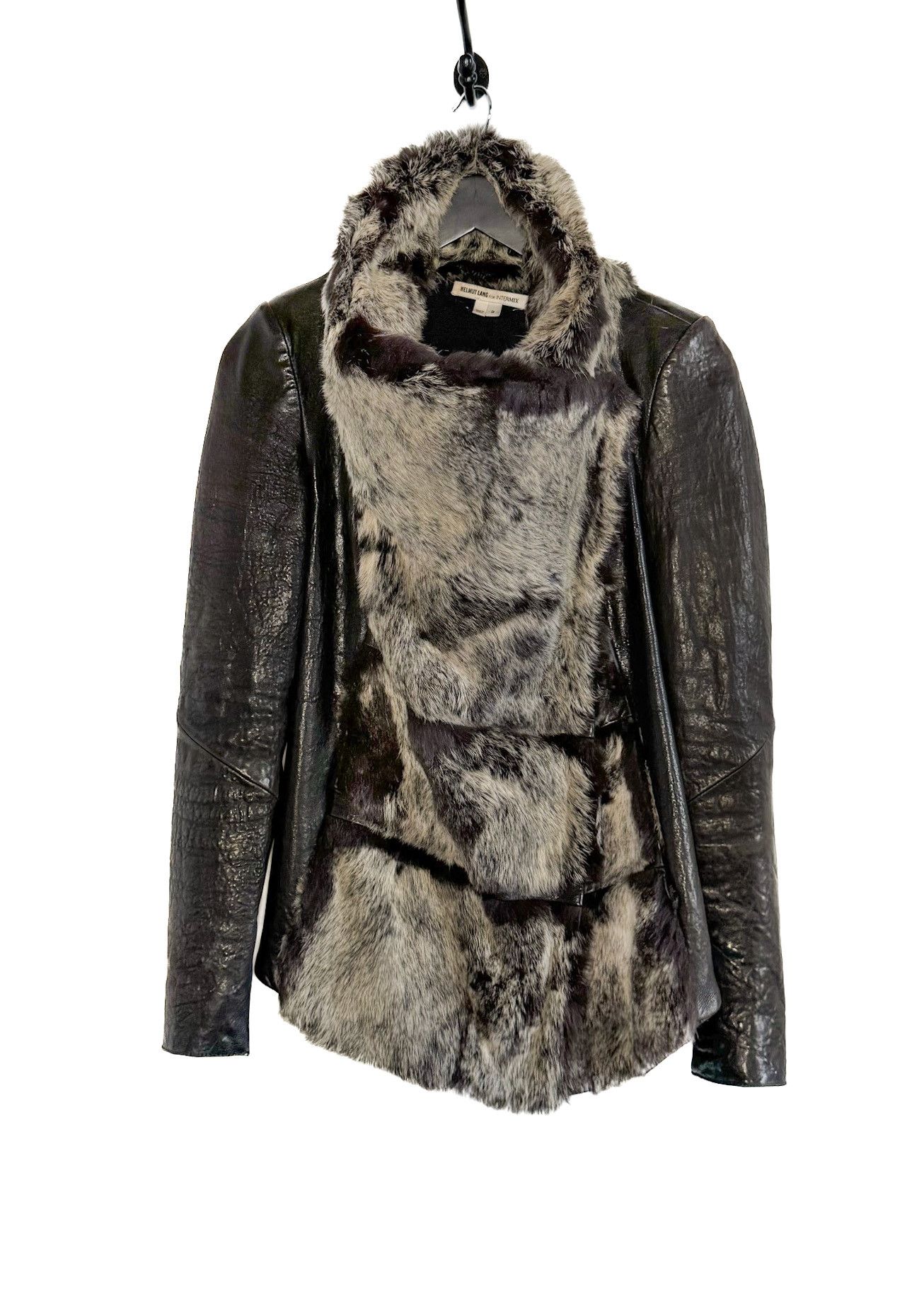 Helmut Lang × INTERMIX Helmut Lang X Intermix Flux Fur Leather Combo Jacket Size S / US 4 / IT 40 - 1 Thumbnail