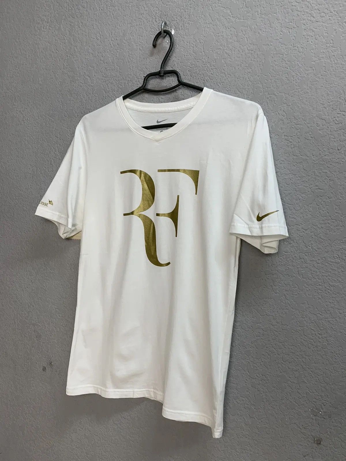 Nike × Vintage Nike Roger Federer RF tennis vintage tee t-shirt size M Y2K Size US S / EU 44-46 / 1 - 2 Thumbnail