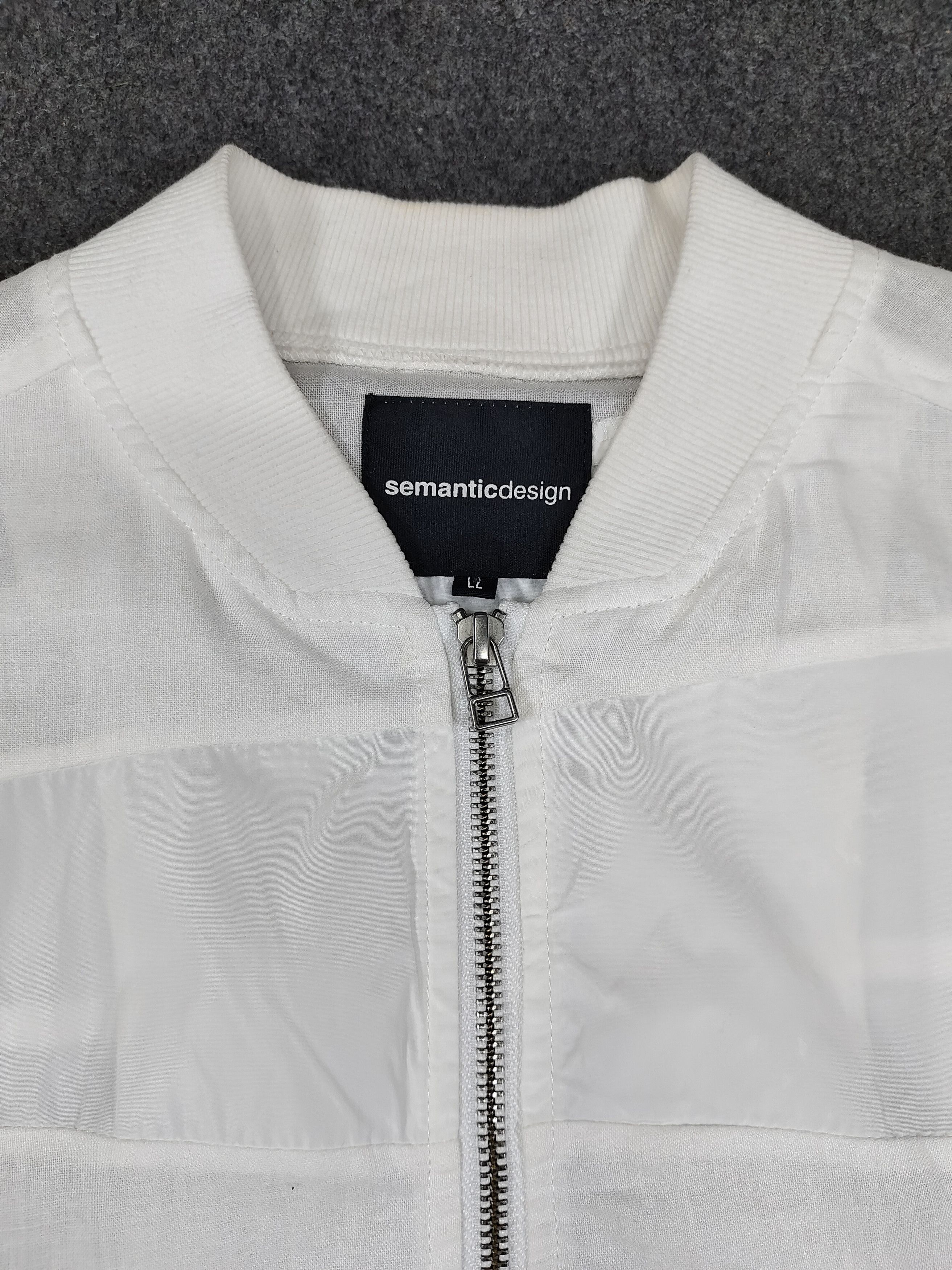 semanticdesign Semanticdesign🇯🇵Lightweigh Linen Blend Panel Bomber Jacket Size US L / EU 52-54 / 3 - 8 Thumbnail
