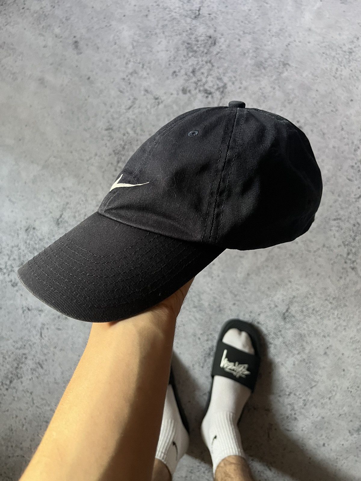 Nike Vintage Nike Cap Drill Big Swoosh Hat Y2K USA Tn Acg Hype Size ONE SIZE - 2 Thumbnail
