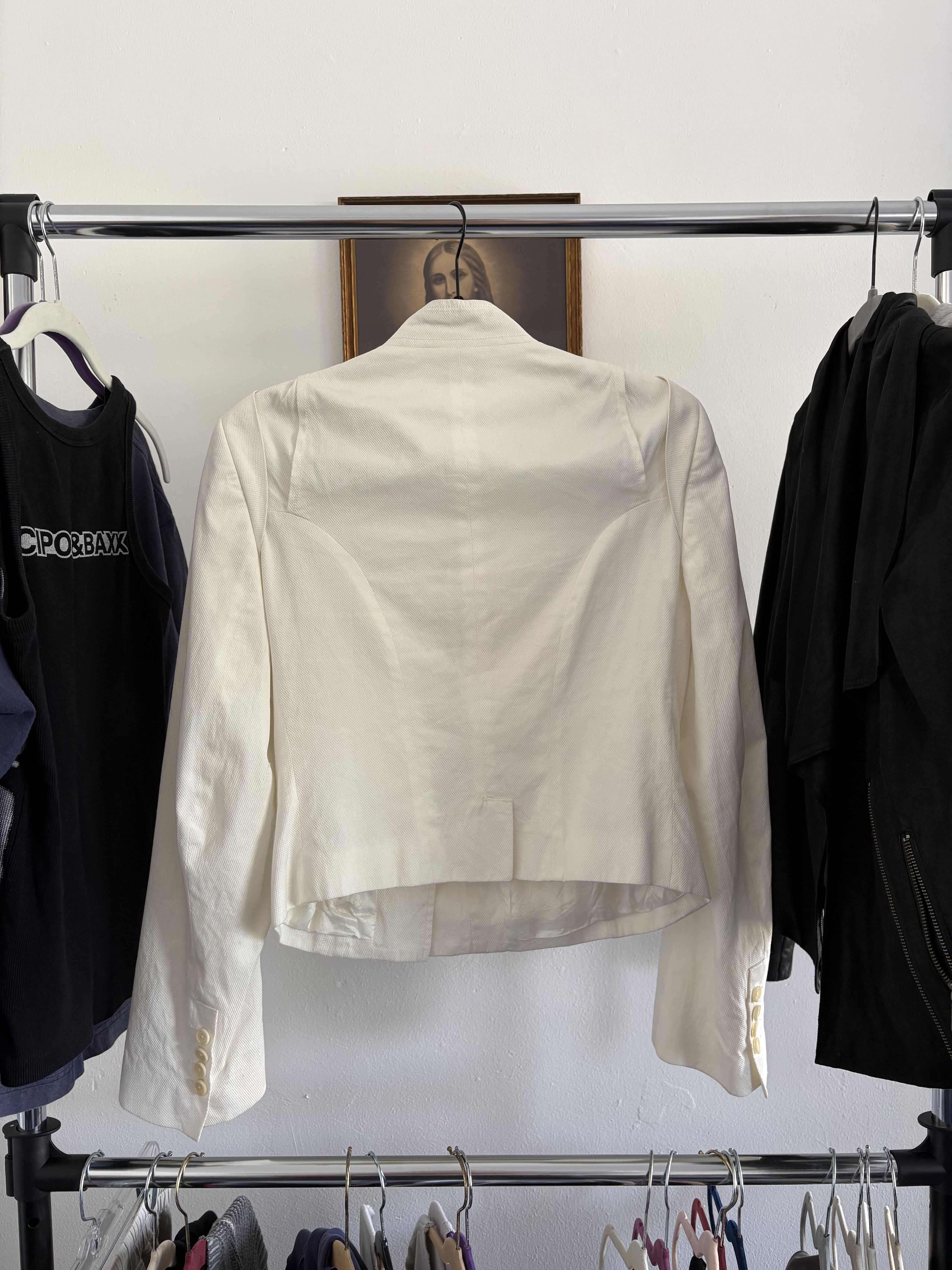 Ann Demeulemeester Twill Moto Jacket Size US S / EU 44-46 / 1 - 3 Thumbnail