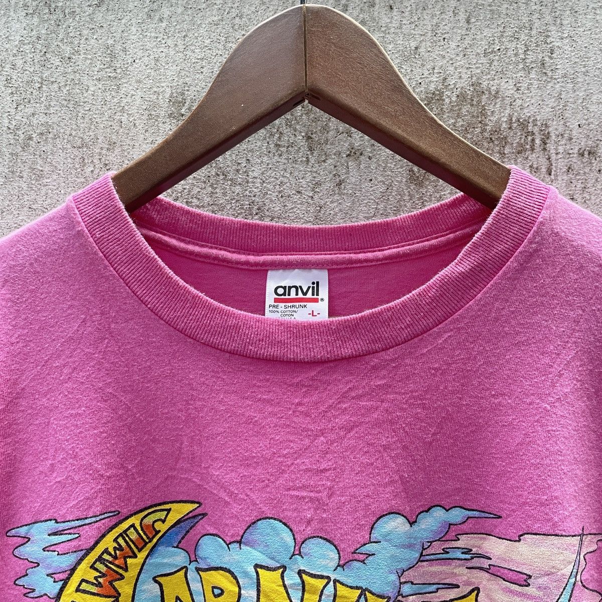 Band Tees 90s Vintage Jimmy Buffett Carnival Tour T-Shirt Large Size US L / EU 52-54 / 3 - 3 Thumbnail