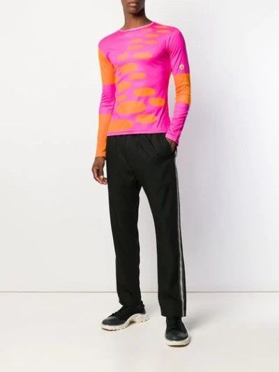 image of W Lt x W Lt Walter Van Beirendonck Vintage Aw97-98 Avatar Fluo Nylon Long Sleeve in Pink (Size Medi