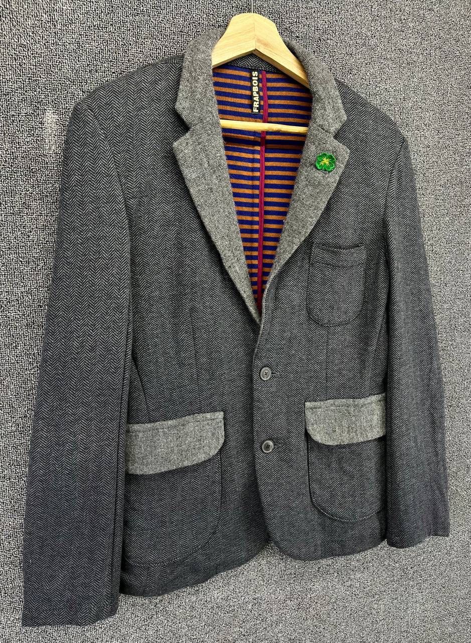 Frapbois Vintage Issey Miyake Frapbois Wool Coat Jacket Size M / US 6-8 / IT 42-44 - 2 Thumbnail