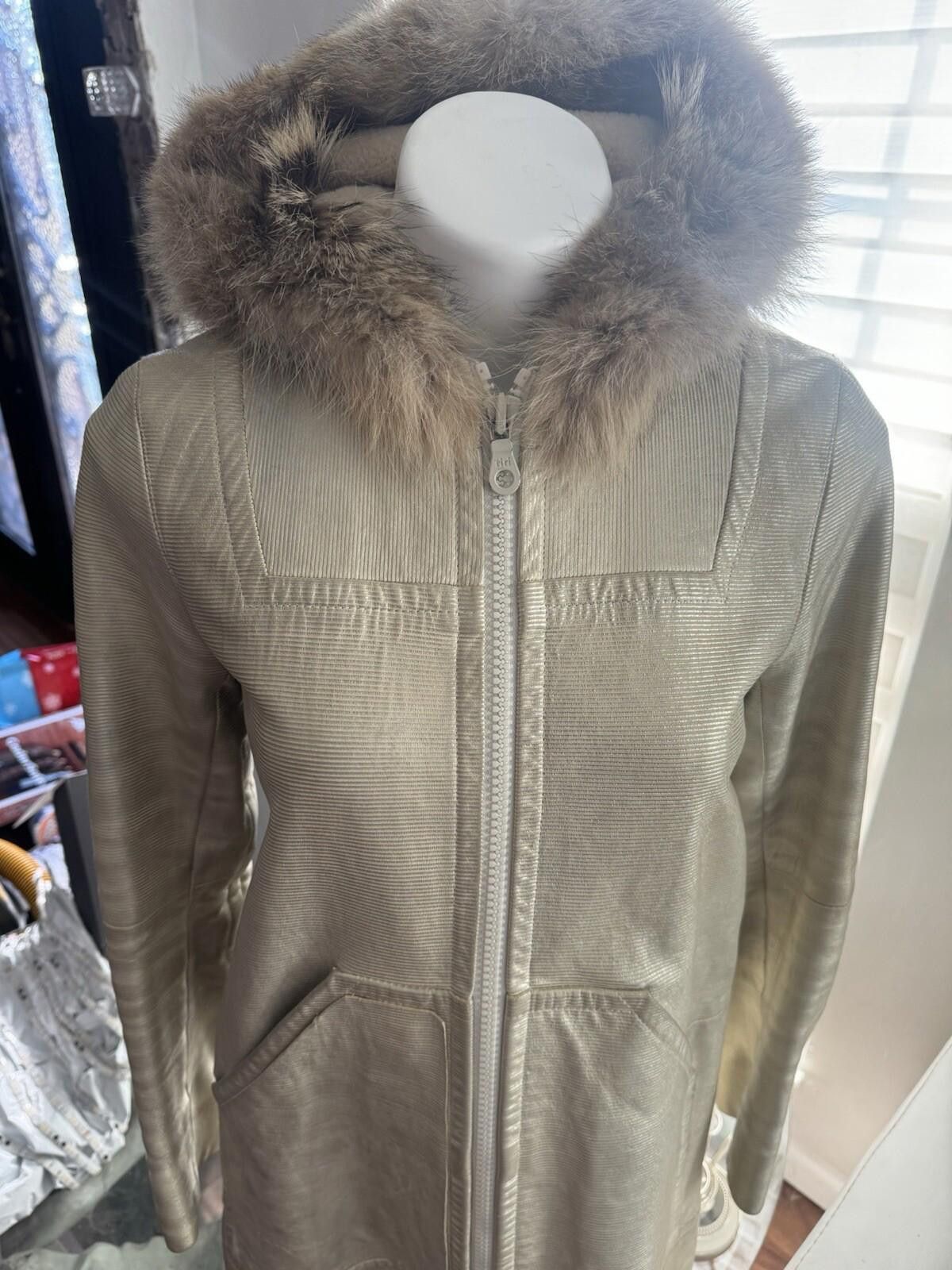 Marc Jacobs Marc Jacobs Golden Leather Fur Zip Hooded Coat Made USA SzXS Size XS / US 0-2 / IT 36-38 - 6 Thumbnail