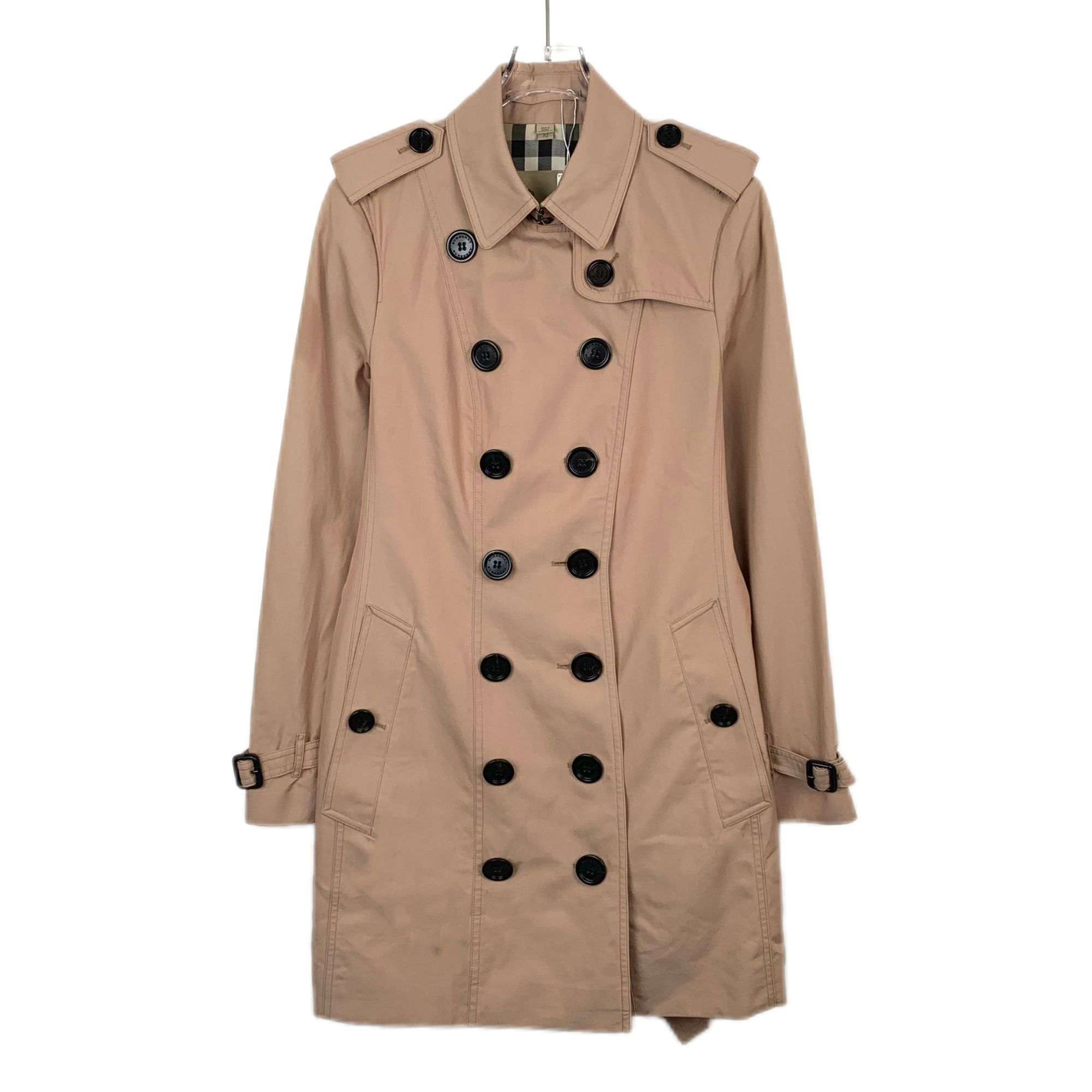 Burberry Burberry Brown Cotton Double-Breasted Trench Coat with Belt Size M / US 6-8 / IT 42-44 - 1 Thumbnail
