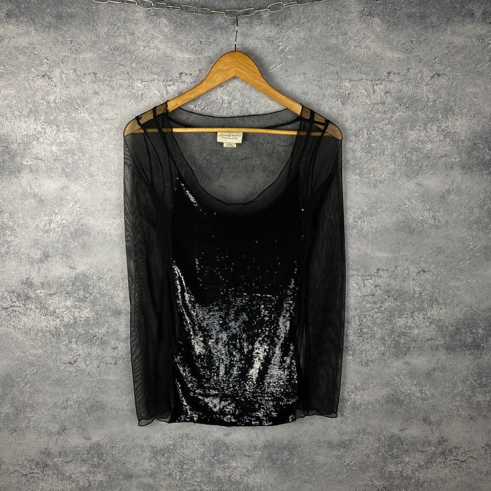 Denim & Supply Ralph Lauren Denim Supply Ralph Lauren Women's Top Size M Black ` Size M / US 6-8 / IT 42-44 - 1 Thumbnail