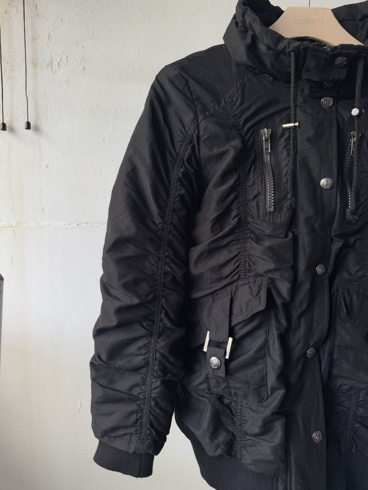 Japanese Brand Japanese Brand Like LGB Wrinkle Hooded Bondage Padded Jacket Size US L / EU 52-54 / 3 - 3 Thumbnail