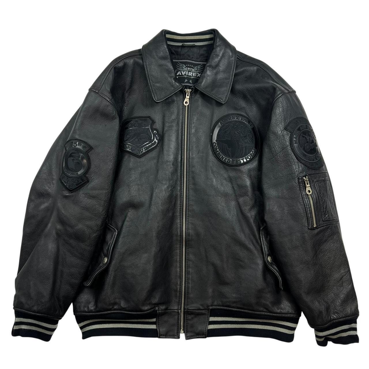 Avirex Vintage Avirex Raptors Leather Jacket - XXXL Size US XXL / EU 58 / 5 - 2 Thumbnail