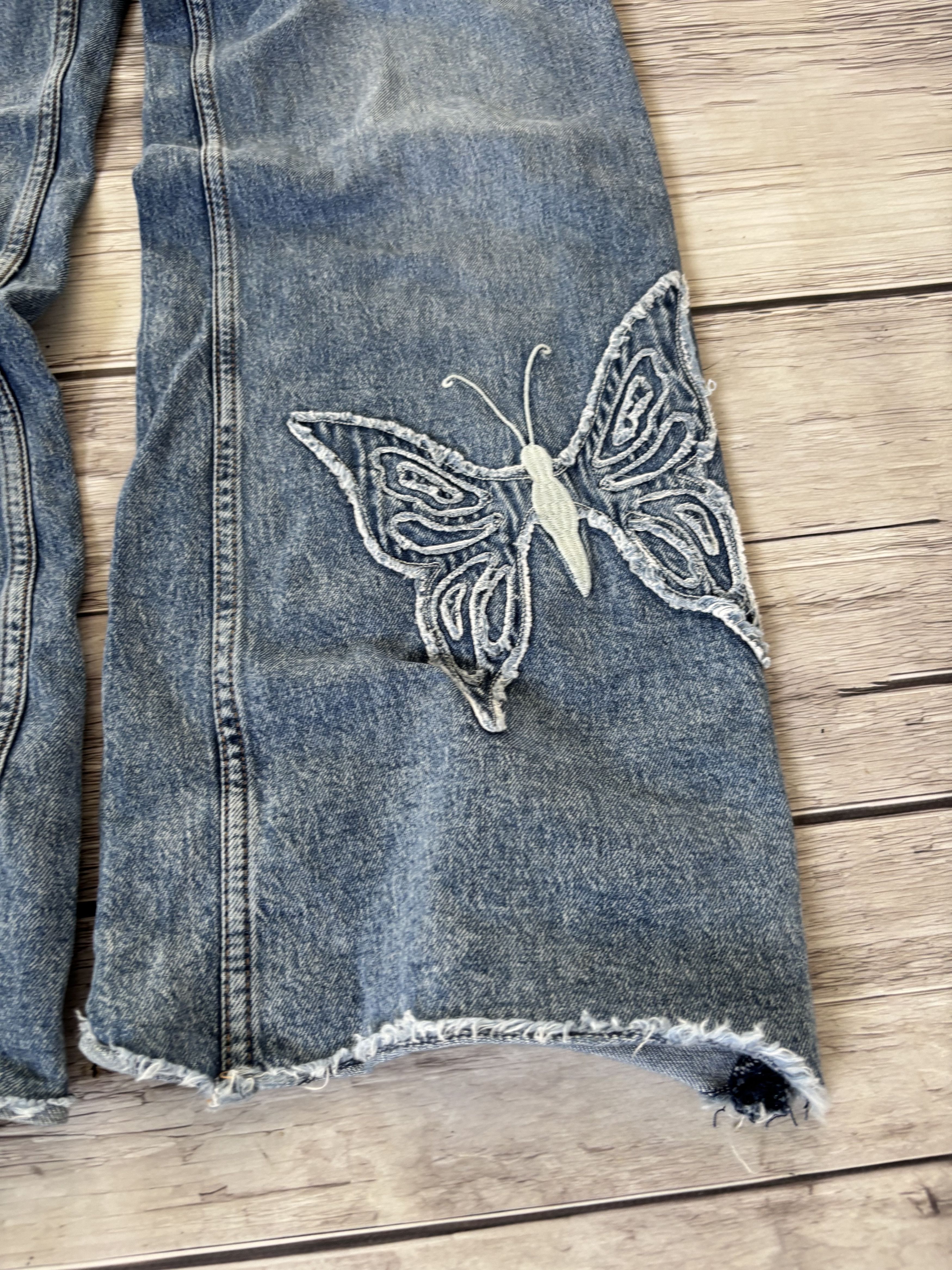 If Six Was Nine × Japanese Brand × Vintage Vintage Rick Owens Junya Watanabe Style Flared Jeans Size US 30 / EU 46 - 4 Thumbnail