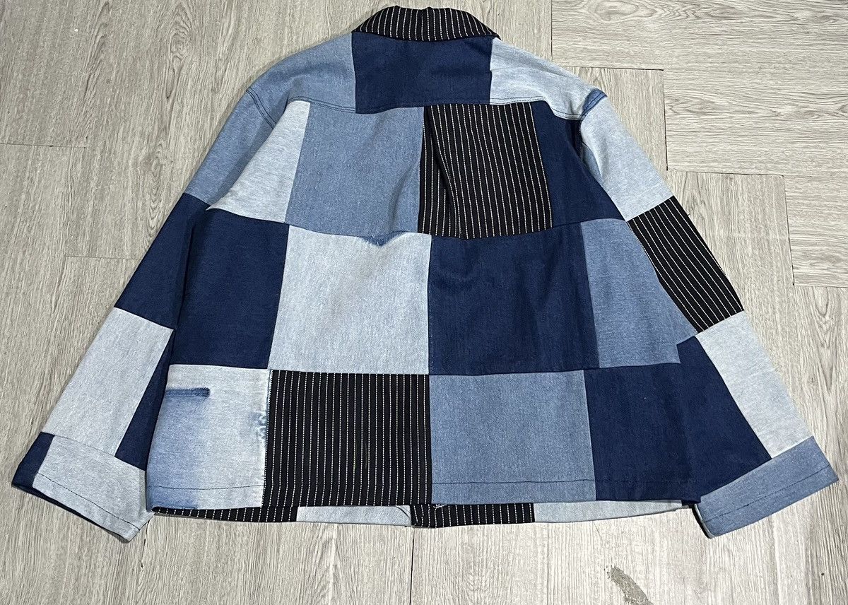 Japanese Brand Patchwork Indigo Denim Chore Jacket Size US L / EU 52-54 / 3 - 2 Thumbnail