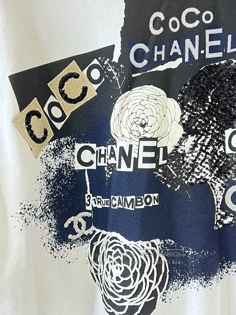 Chanel Chanel White graffiti hooded sweatshirt jacket Size L / US 10 / IT 46 - 3 Thumbnail