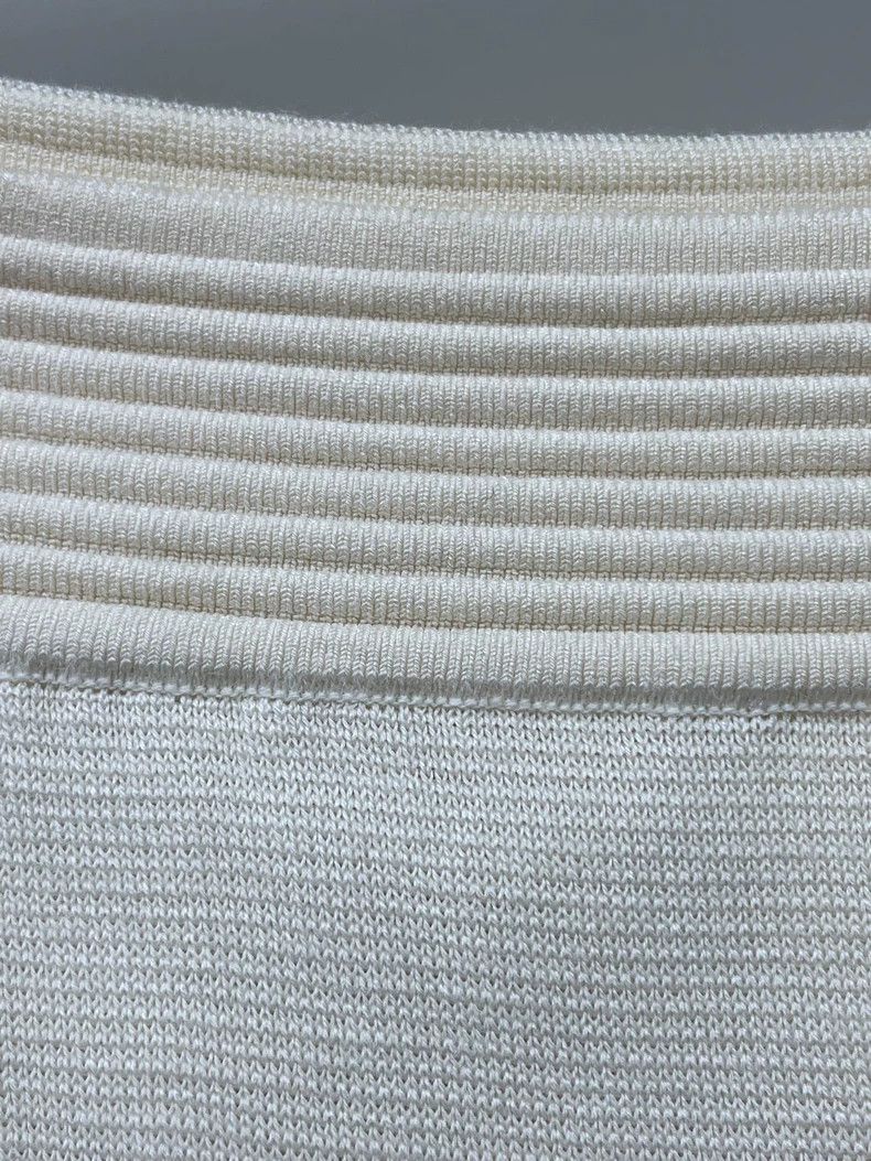 Loro Piana Loro piana Milk-white knitted wide-leg trousers 2506-Nextar Size 27" / US 4 / IT 40 - 6 Thumbnail