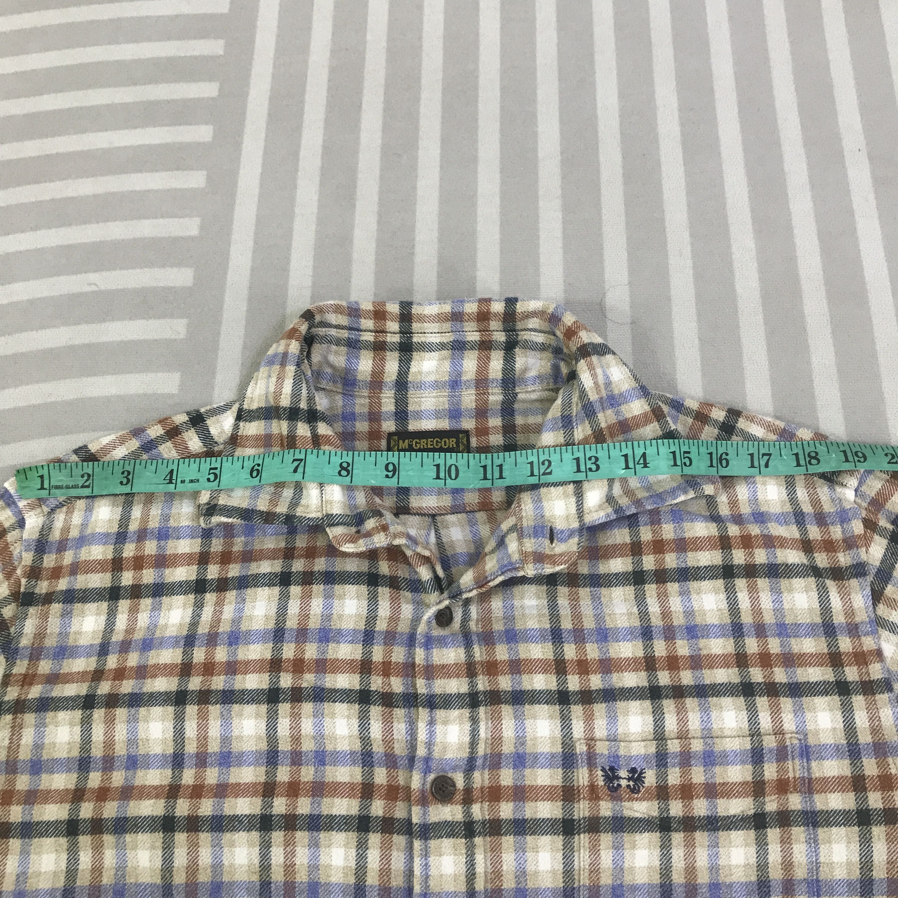 McGregor Vintage McGregor Tartan design Button Up Shirts K117B17 Size US L / EU 52-54 / 3 - 6 Thumbnail