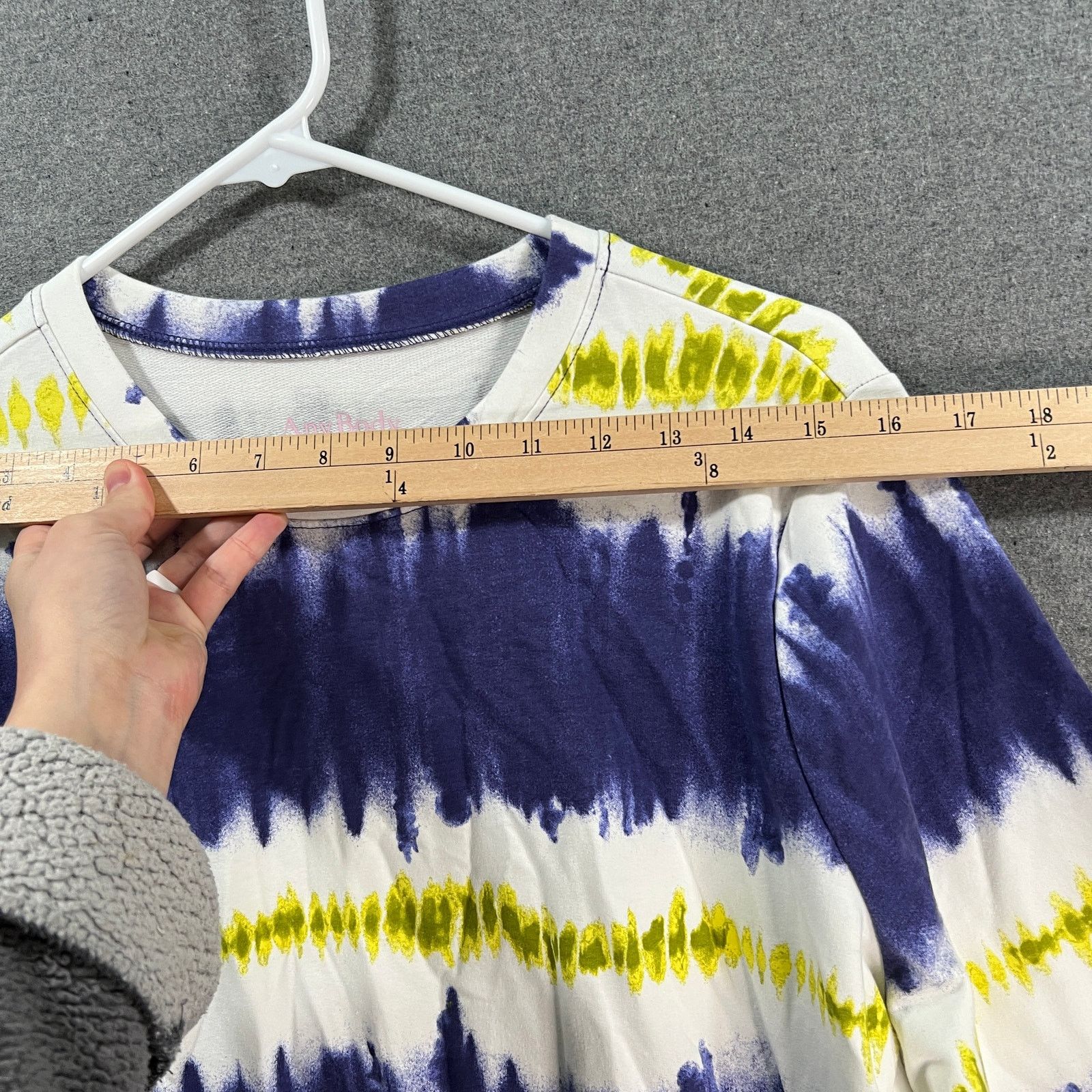 Other AnyBody Washed French Terry Printed Pullover Top Wisteria Size M / US 6-8 / IT 42-44 - 6 Thumbnail