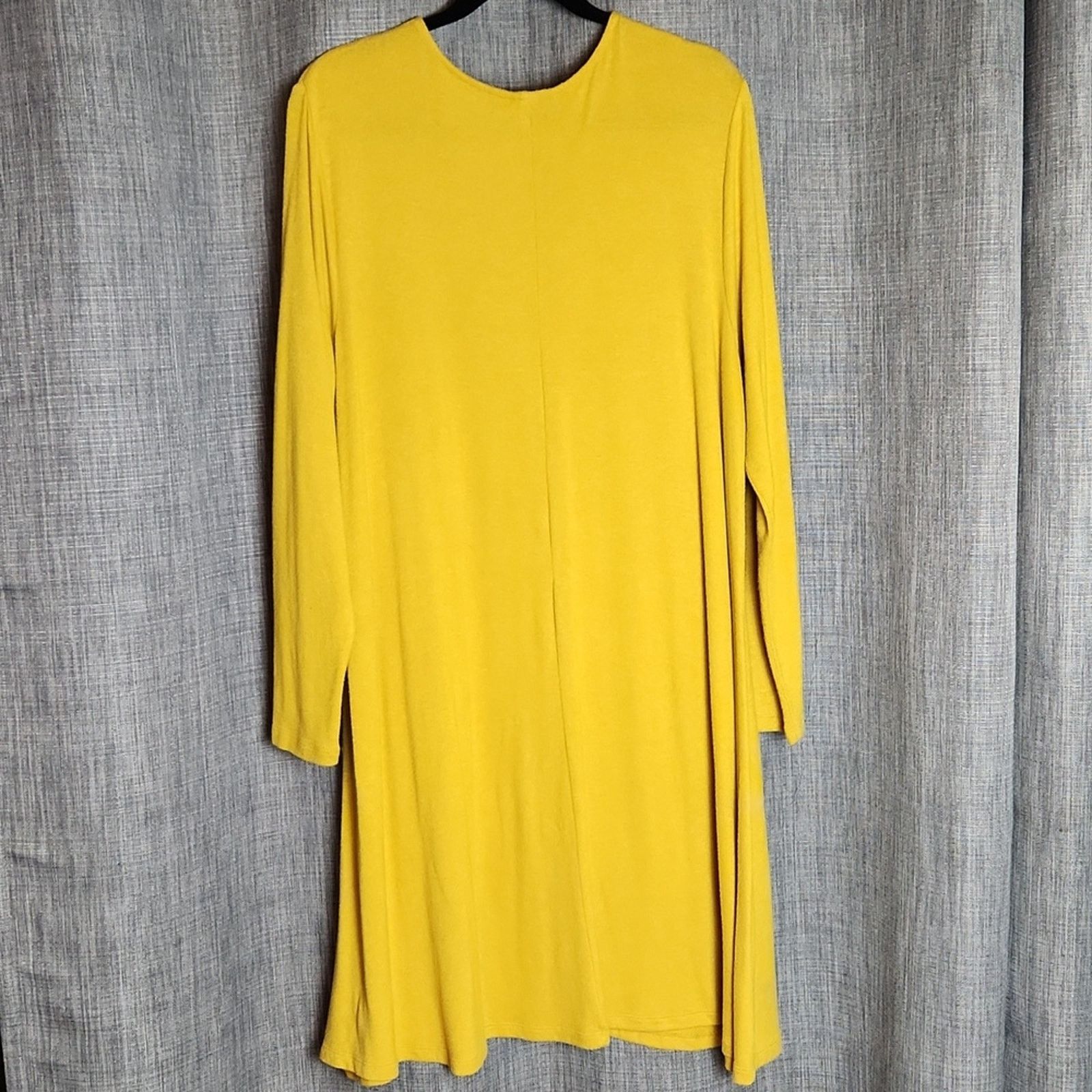 Old Navy Old Navy XL Yellow Long Sleeve Dress Vibrant Chic Size XL / US 12-14 / IT 48-50 - 3 Thumbnail