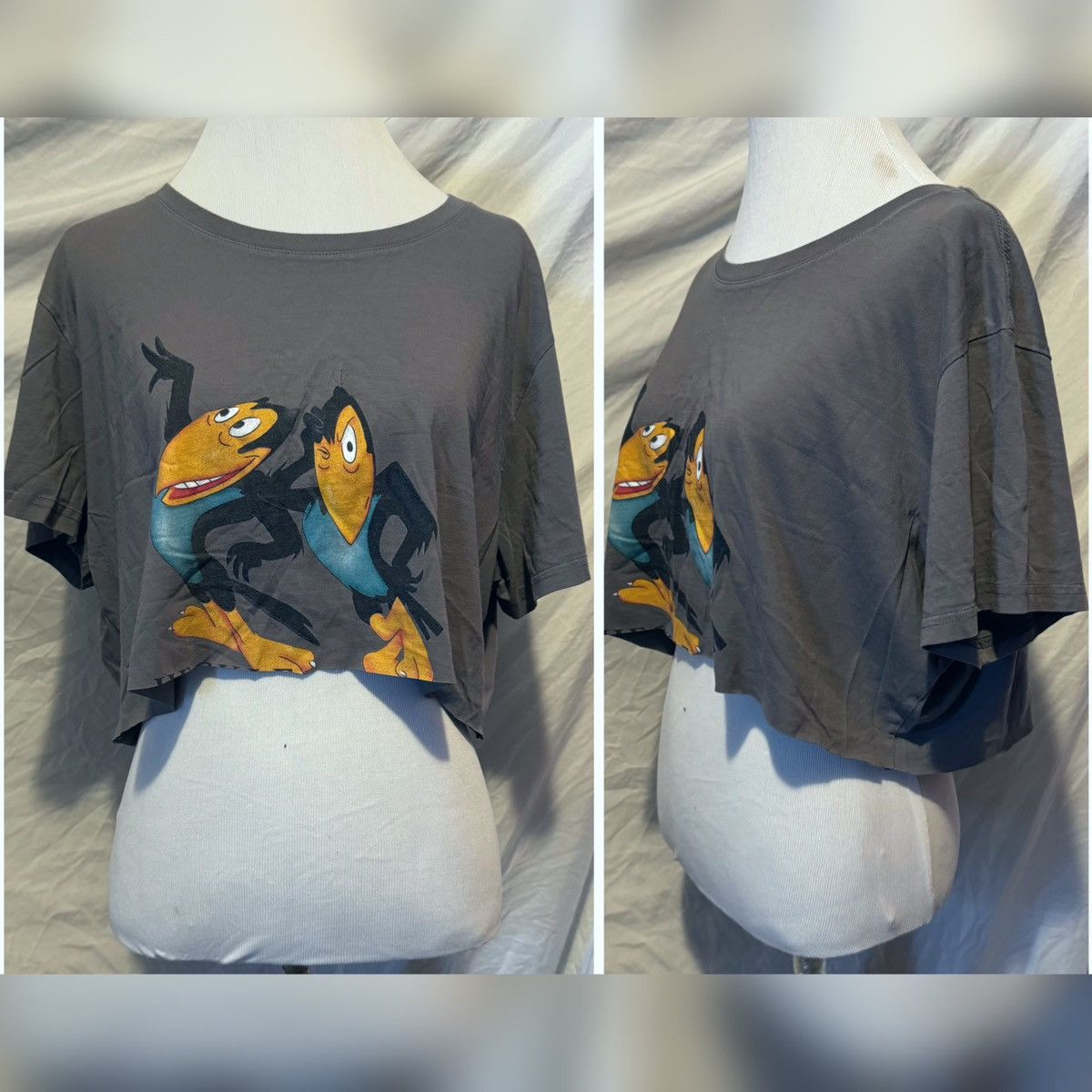 Vintage Heckle and Jeckle, Vintage, Cropped Short Sleeve Tee, OSFM Size ONE SIZE - 5 Thumbnail